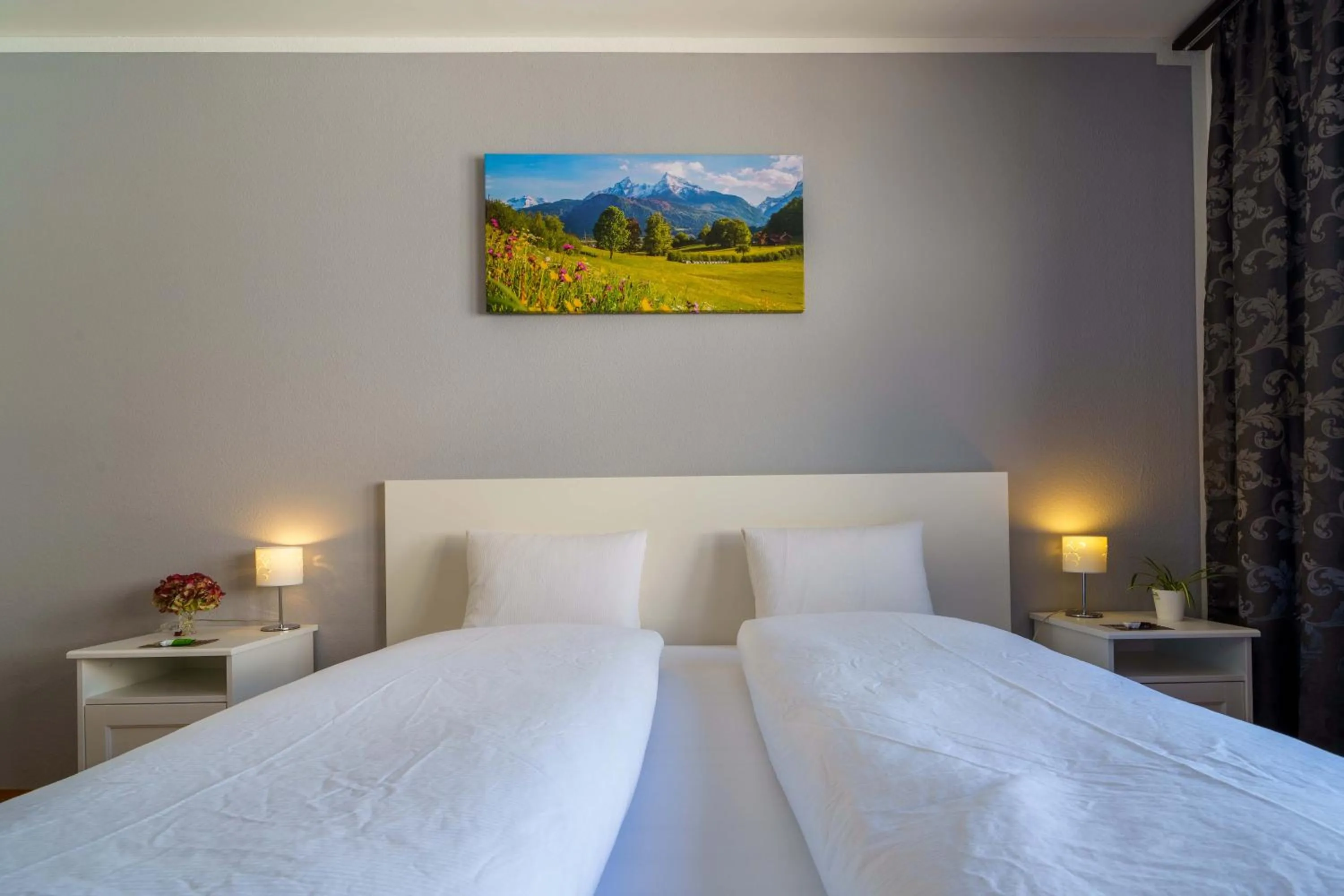 Bed in Hotel Toggenburg