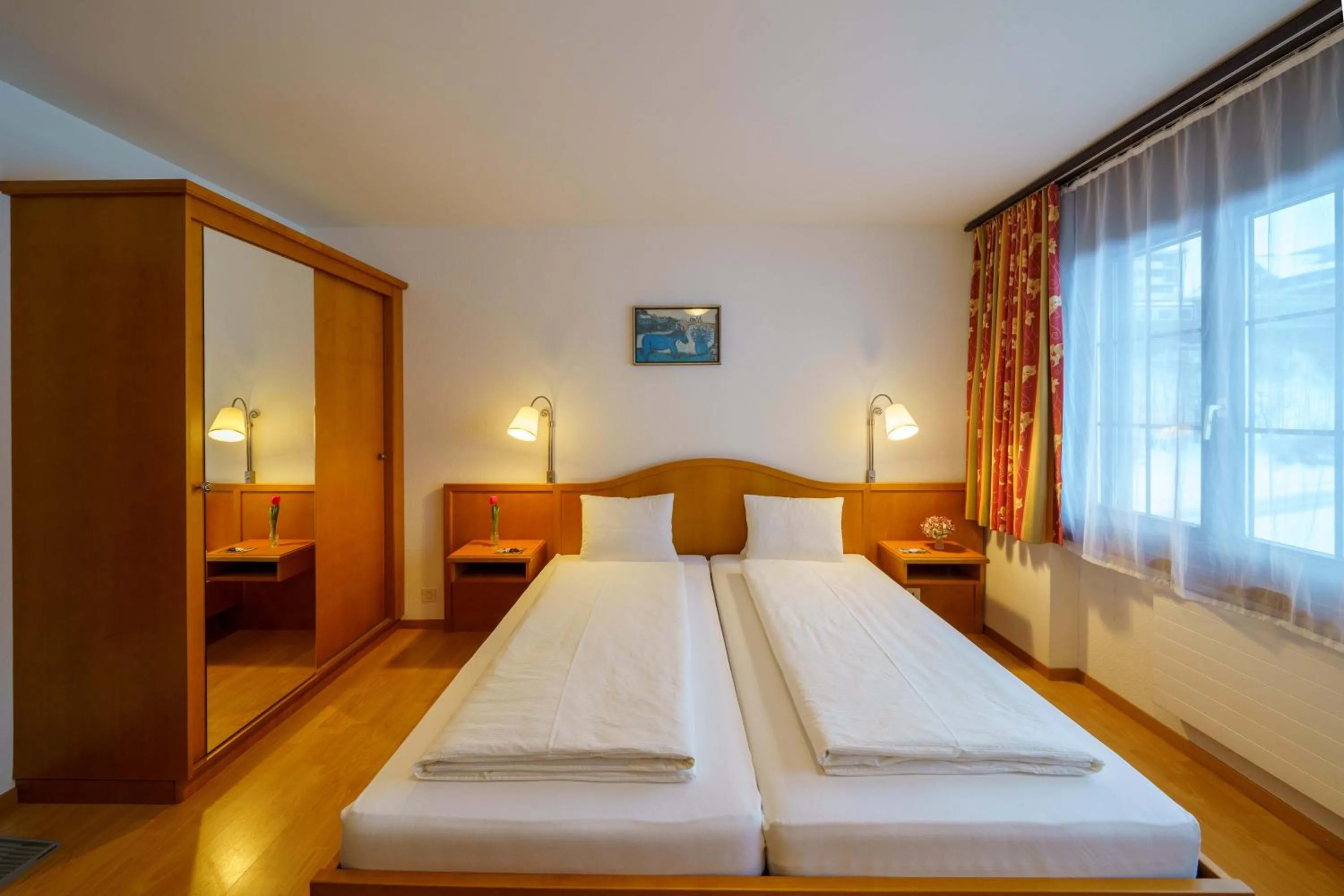 Bed in Hotel Toggenburg