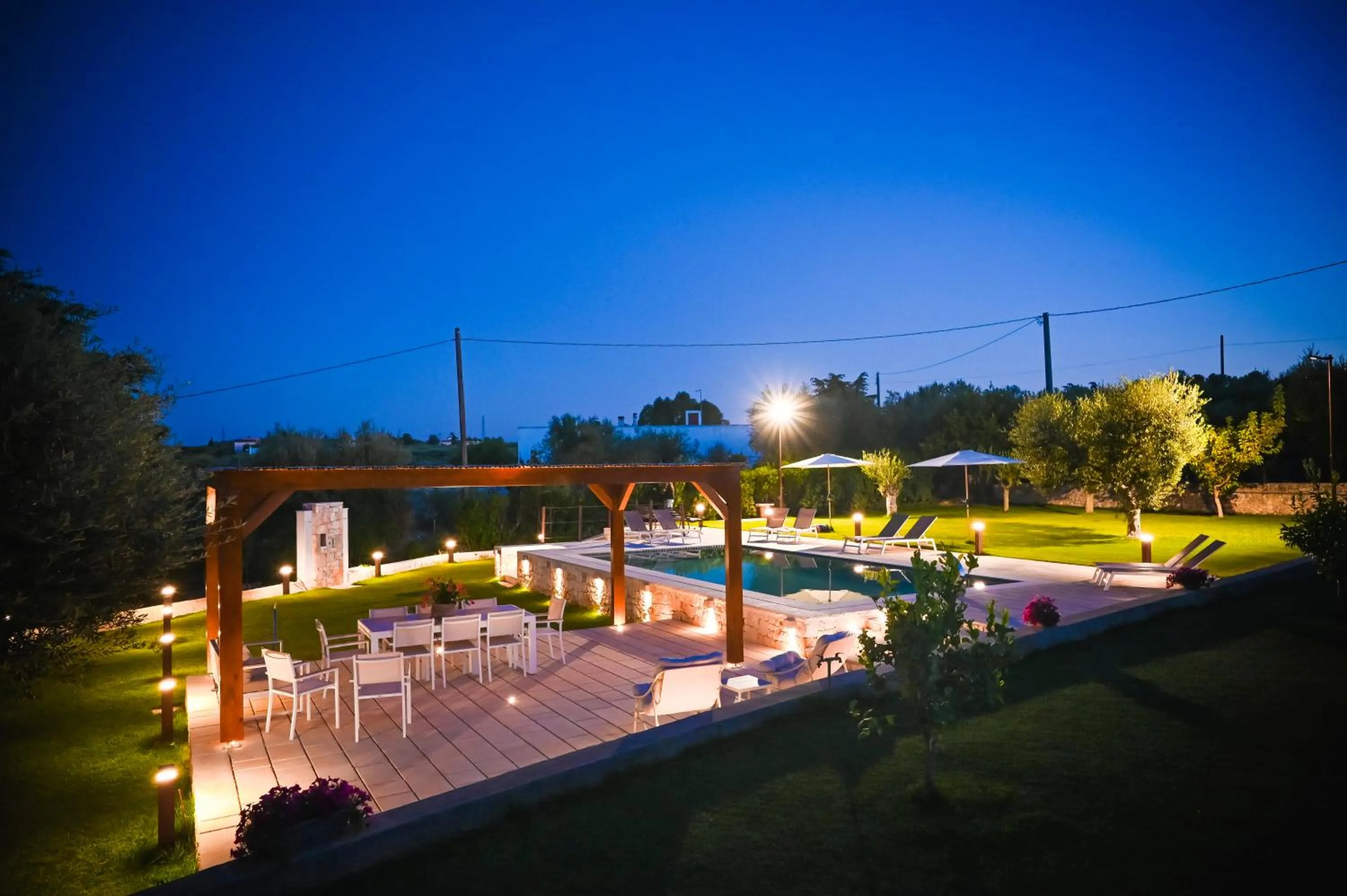 Night in Villa Ostuni