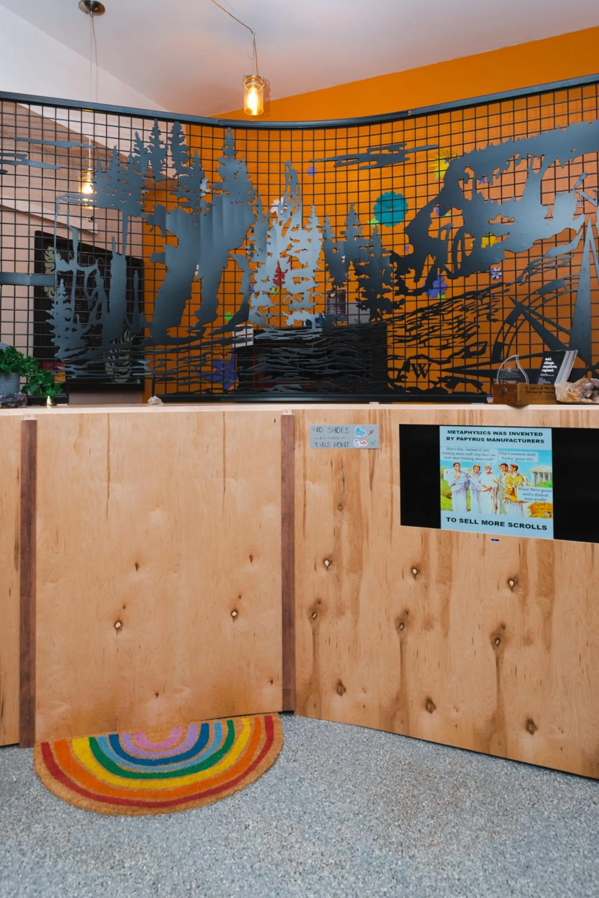 Lobby or reception in The Haven Hostel