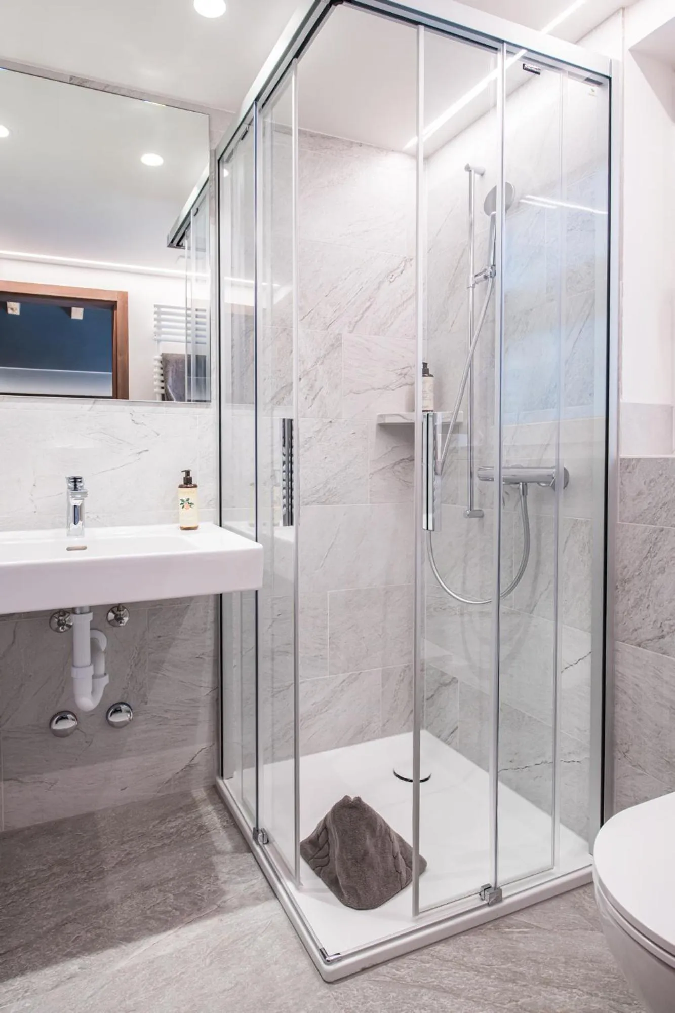 Bathroom in BaseCamp Hotel