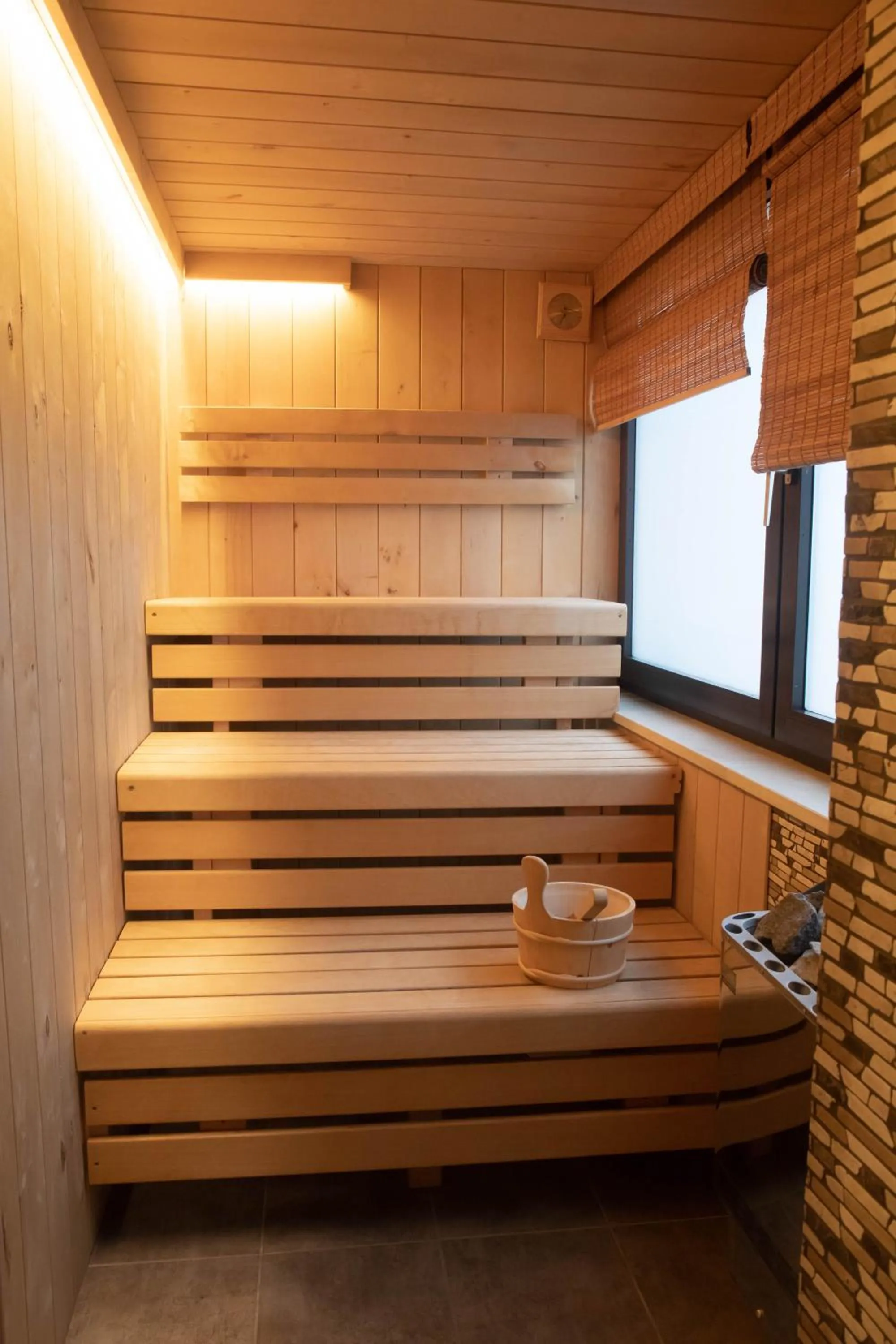 Sauna, Bed in Hotel Stadtkrug