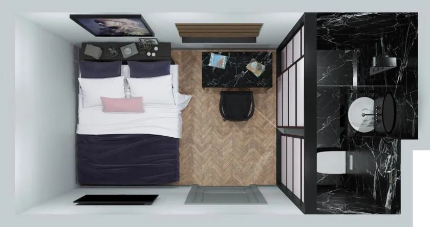 Bed in Hotel Akureyri