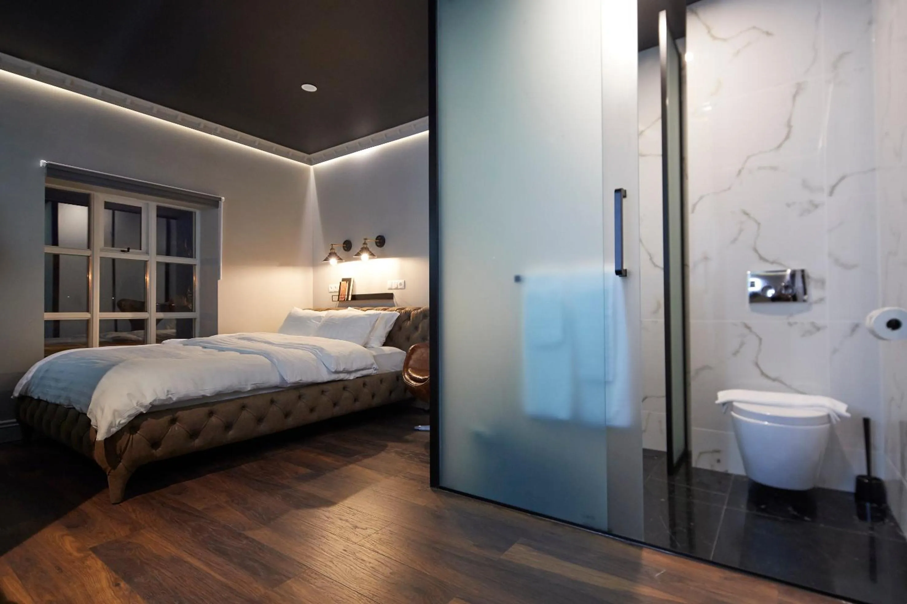 Photo of the whole room, Bed in Hotel Akureyri