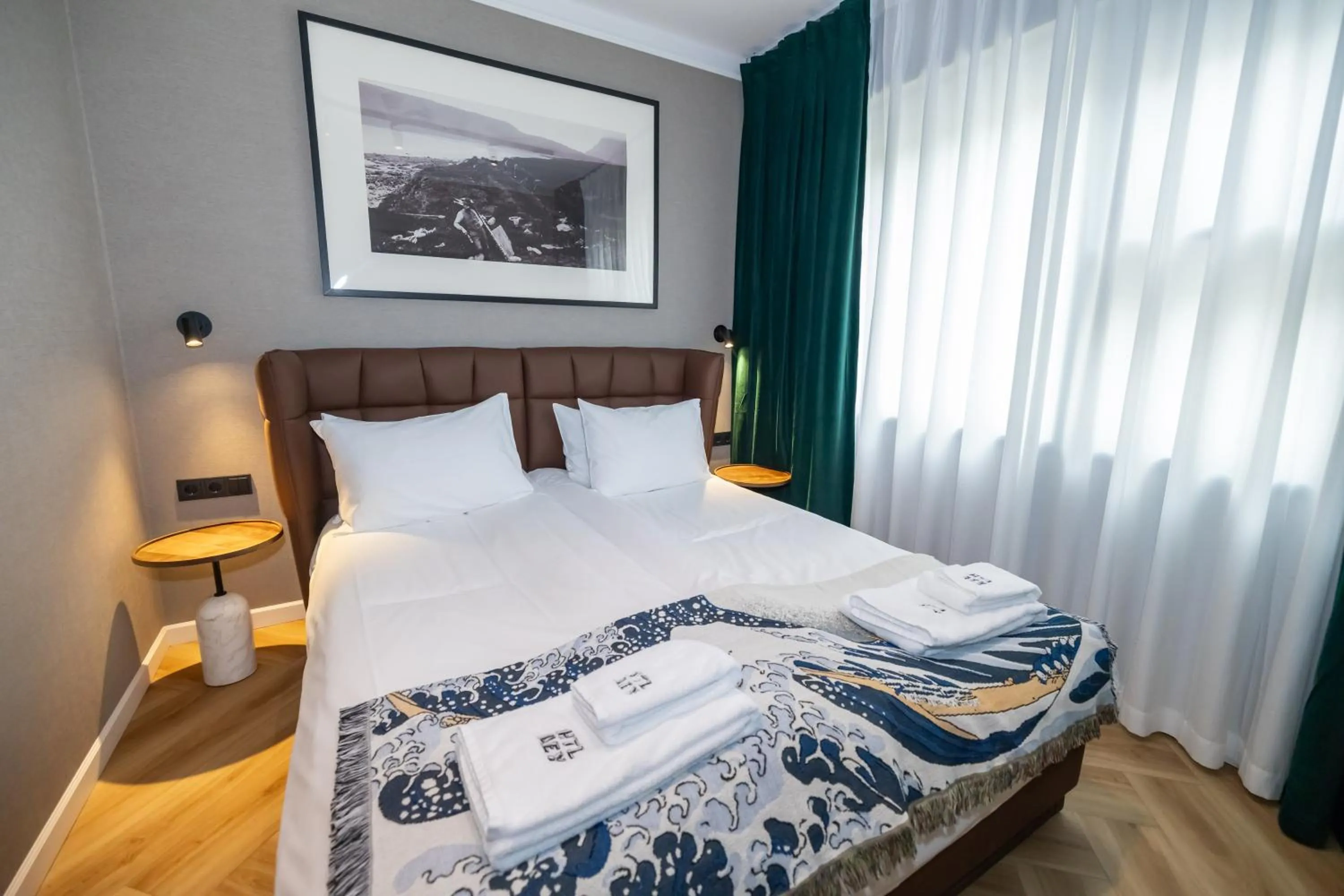 Bed in Hotel Akureyri