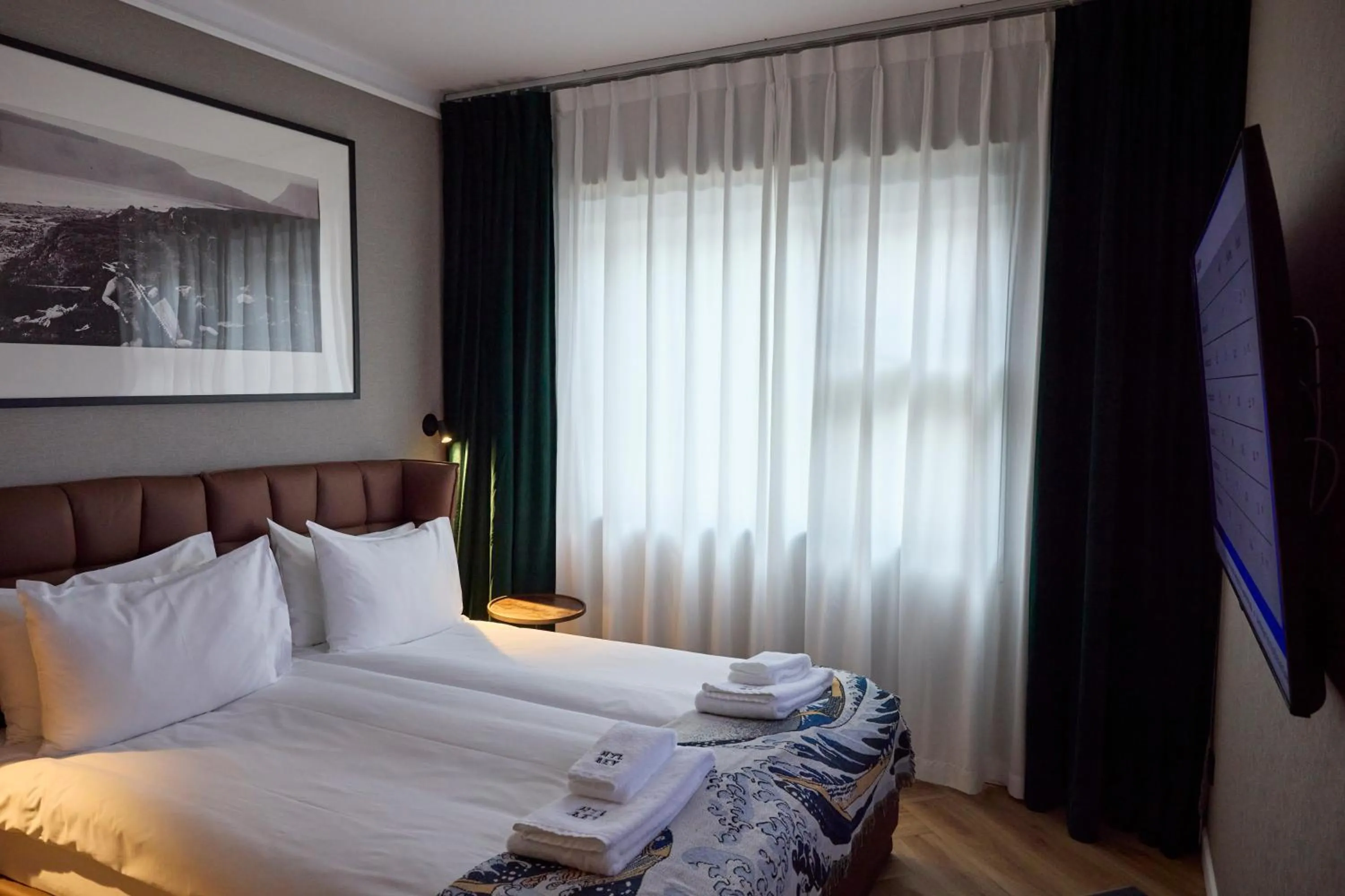 Bed in Hotel Akureyri