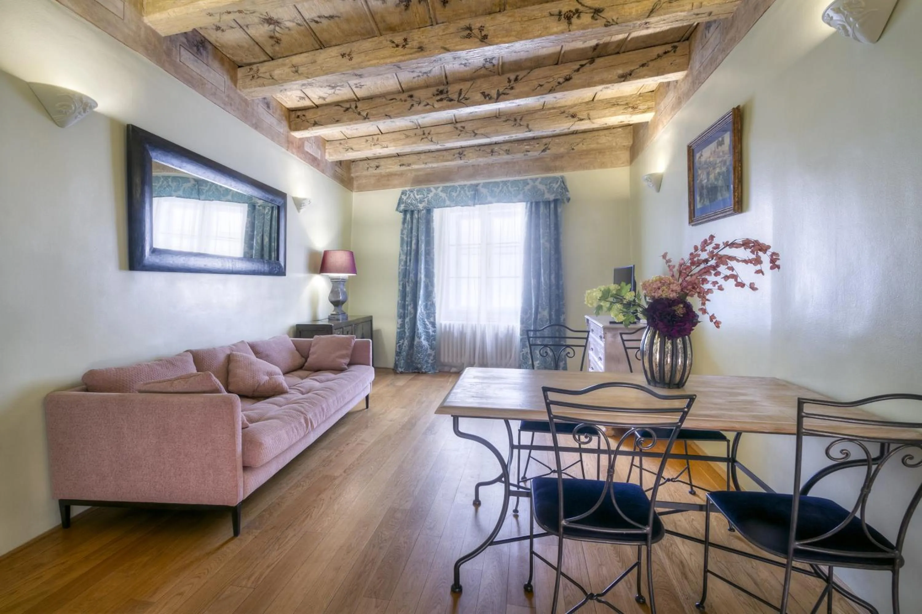 Seating area in Black Star Suites