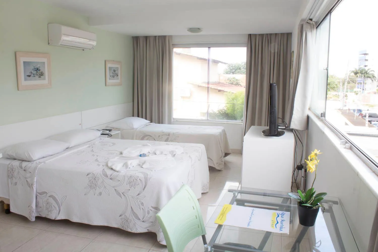 Bed in Hotel Agua Marinha