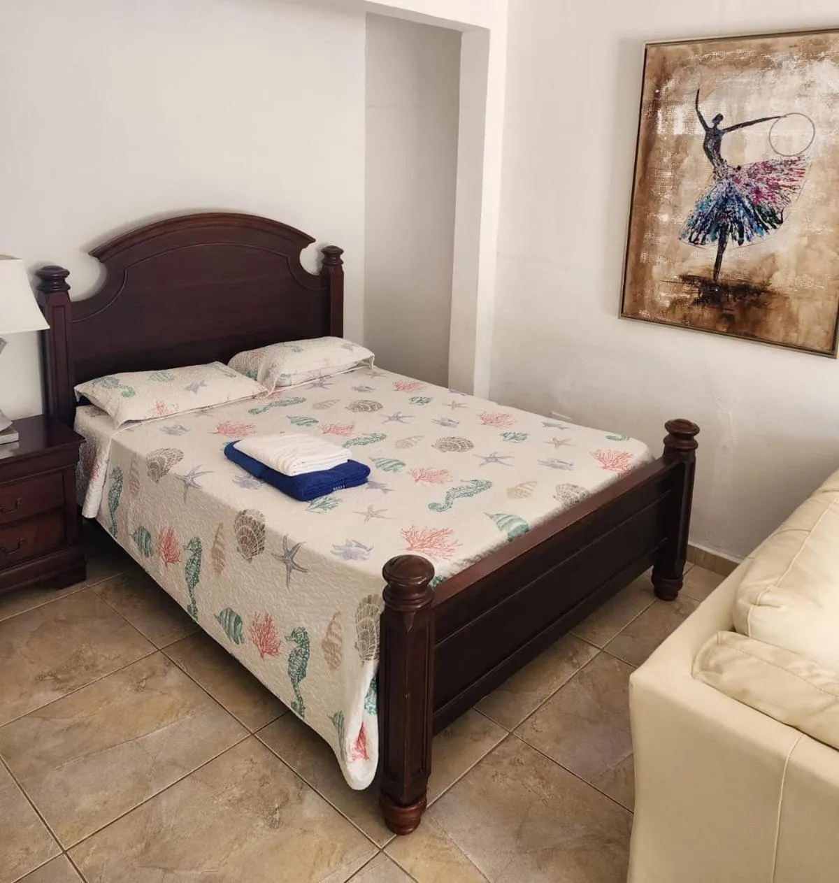 Bed in Hotel Colombus