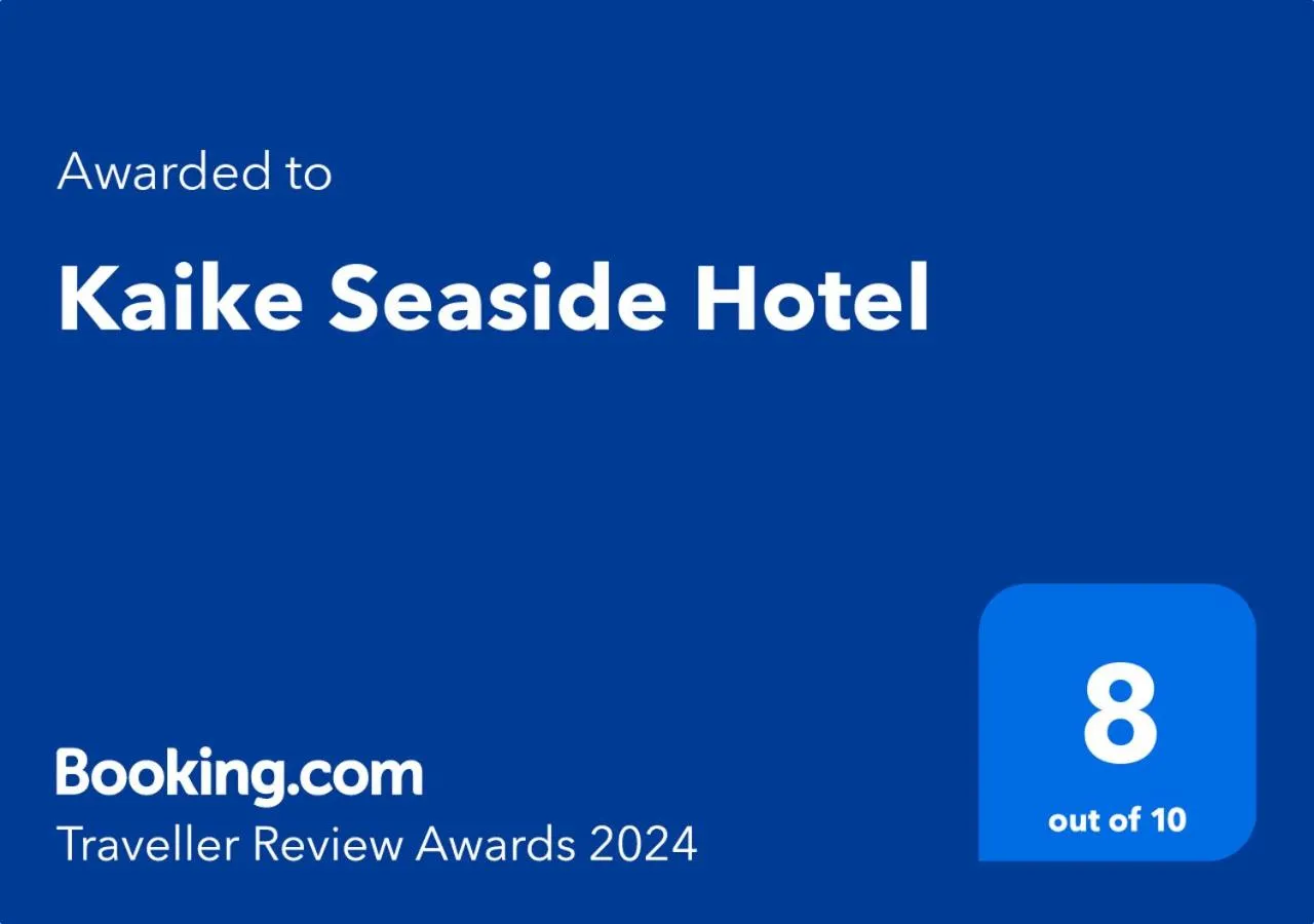 Certificate/Award in Kaike Seaside Hotel