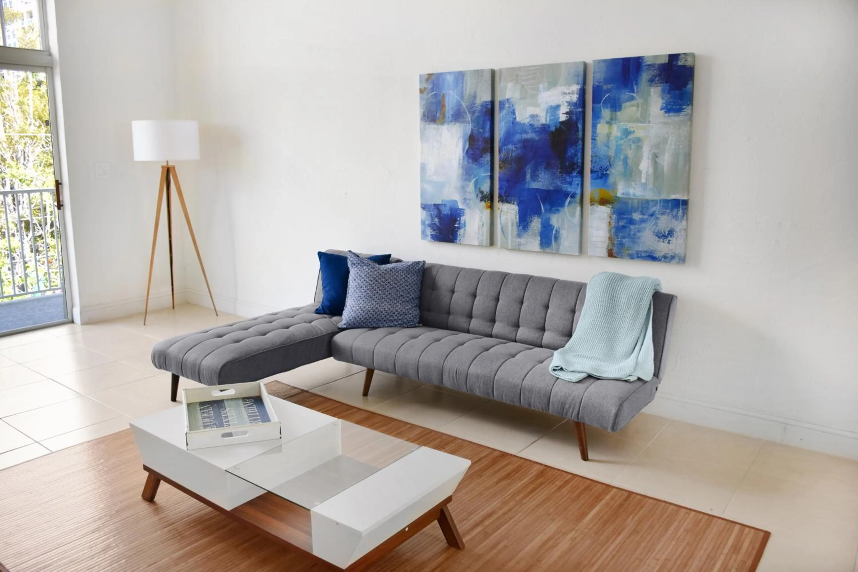 Living room in Coral Reef at Key Biscayne