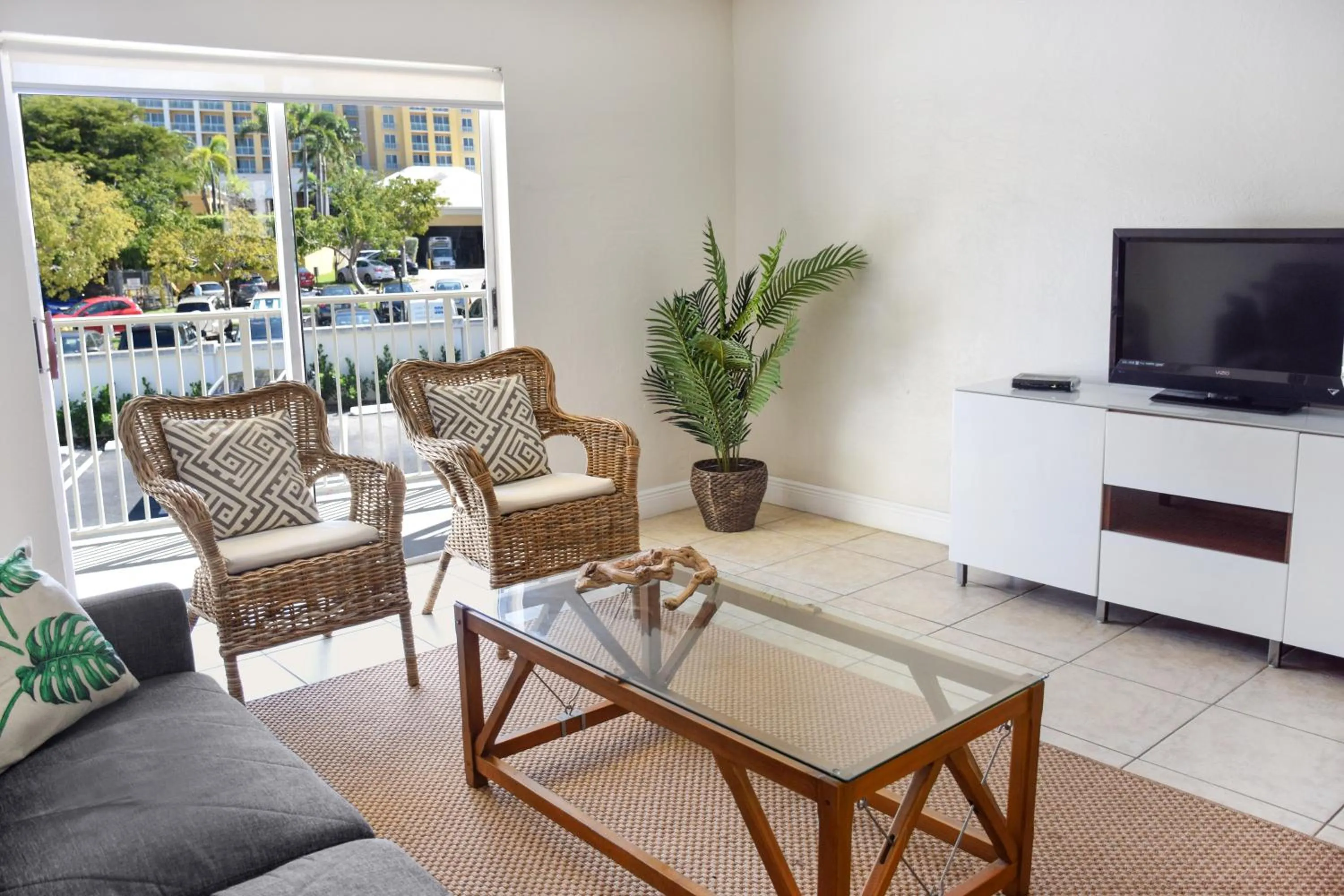 Living room in Coral Reef at Key Biscayne