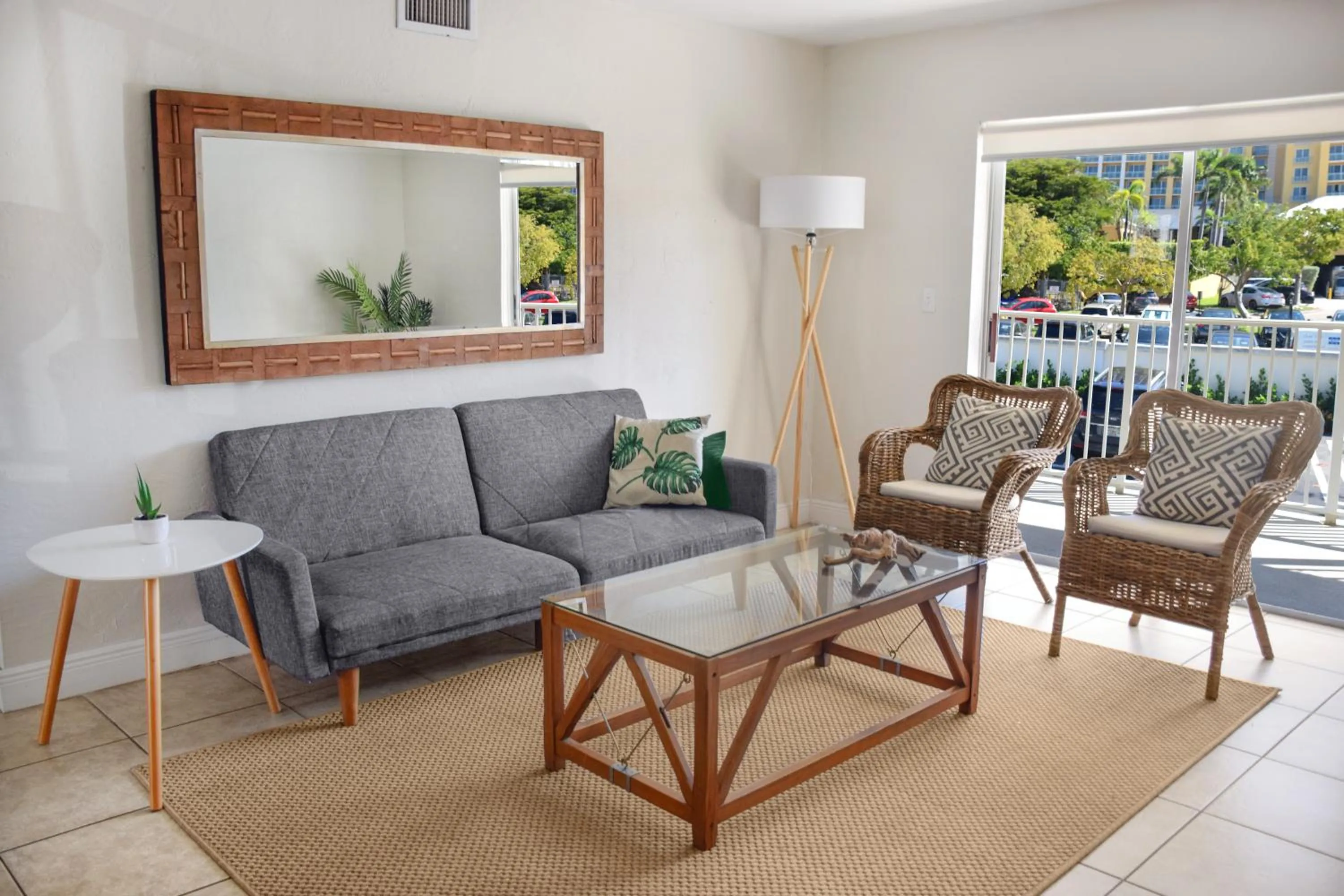 Living room in Coral Reef at Key Biscayne