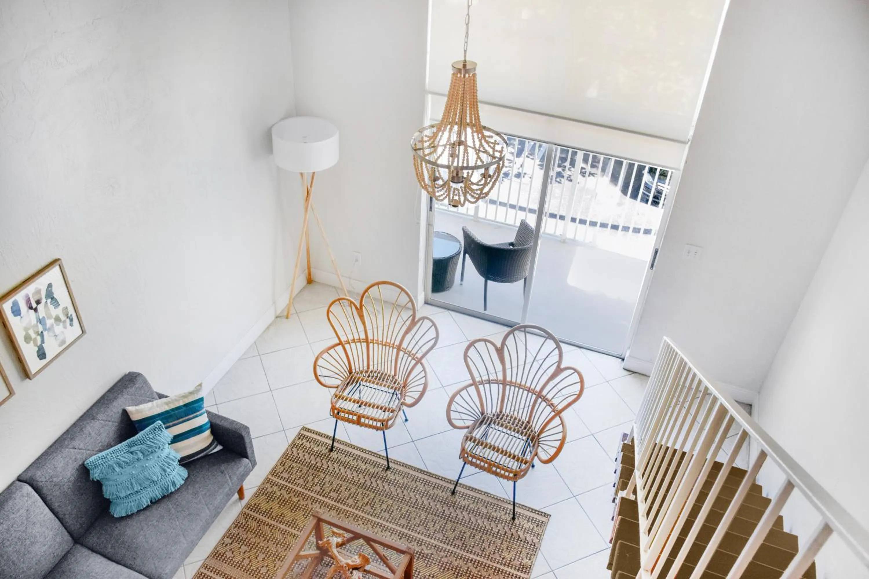 Living room in Coral Reef at Key Biscayne