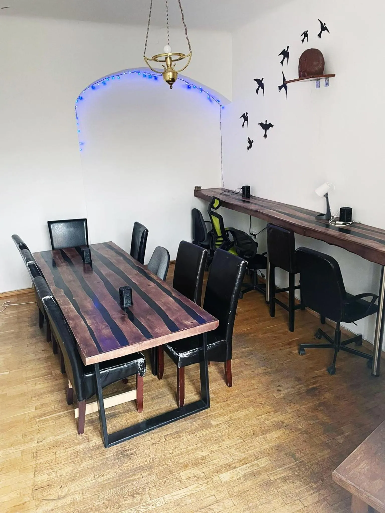 Seating area in Imaginary Hostel