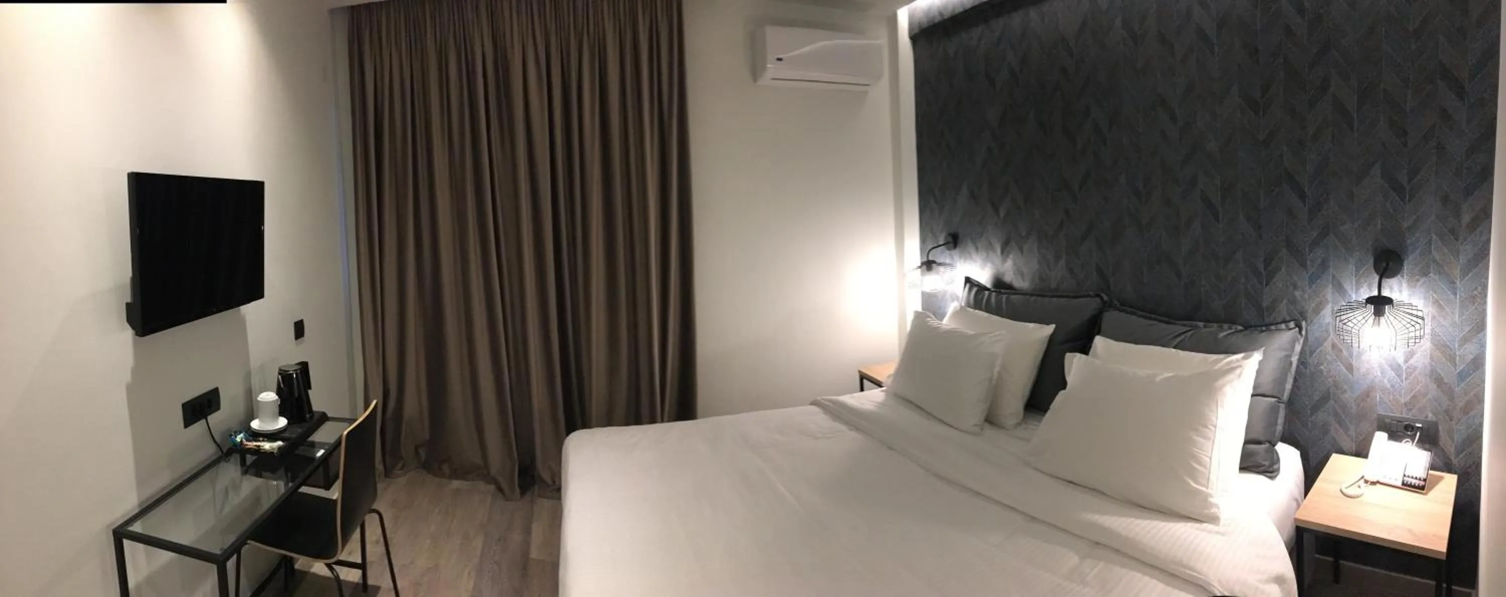 Bed in Athens coast hotel