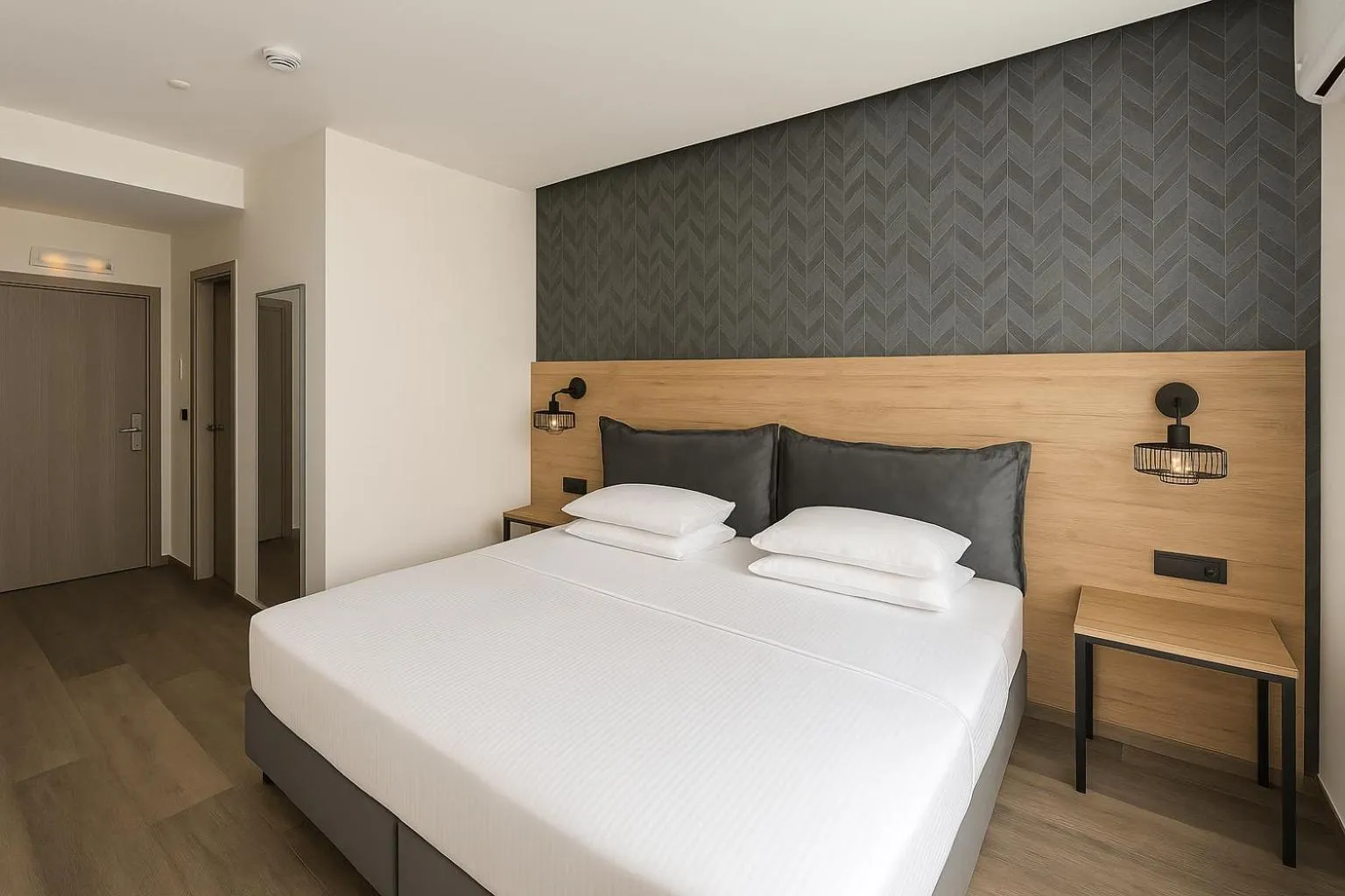 Bed in Athens coast hotel