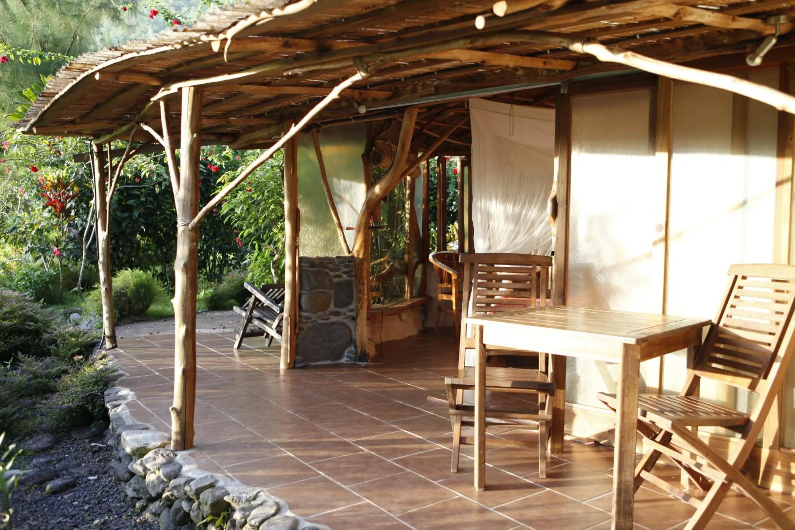 Patio in Vanira Lodge