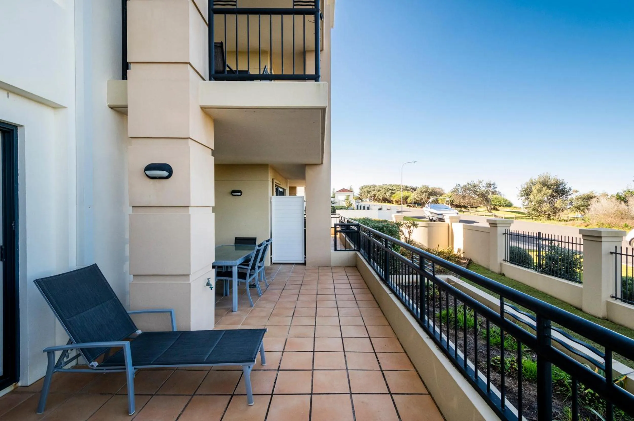 Patio in The Sands Resort at Yamba