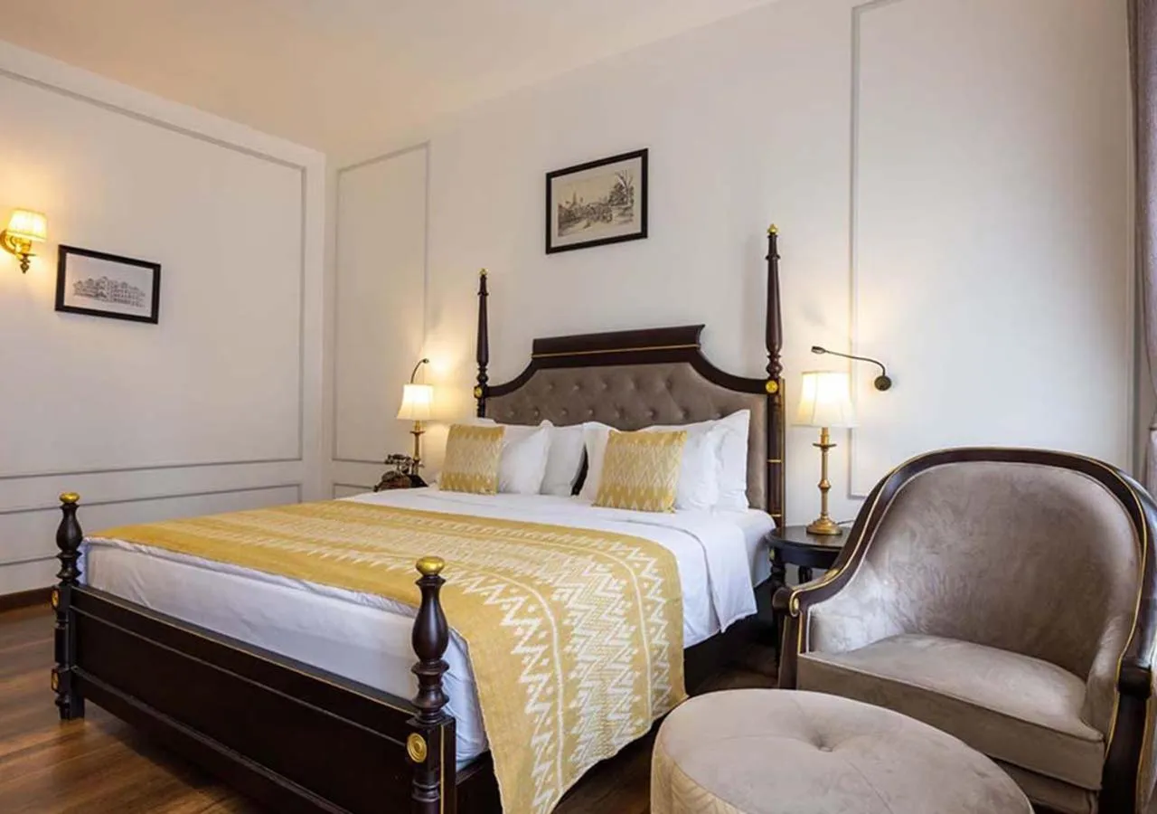 Bed in Le Thatluang D'oR Boutique Hotel