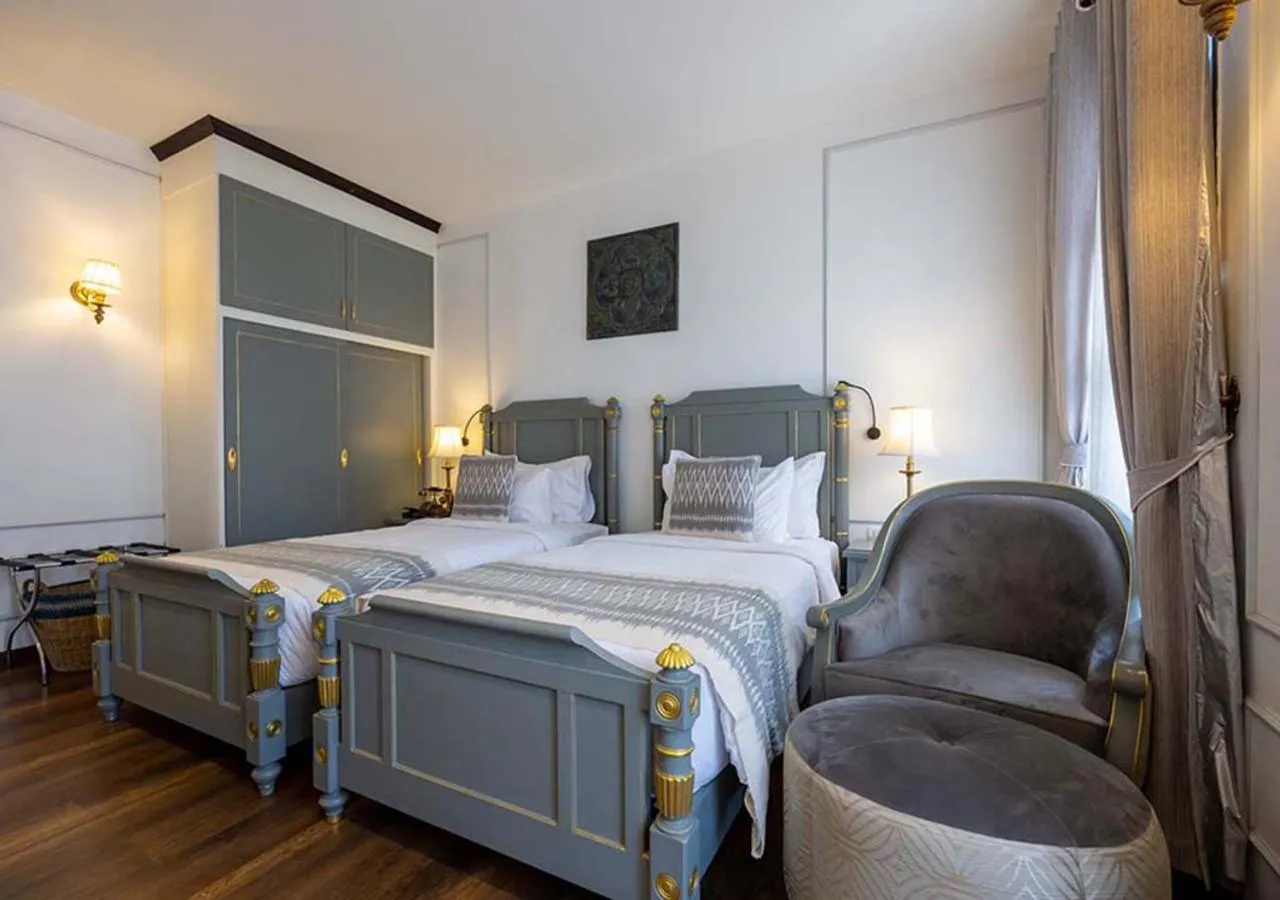 Bed in Le Thatluang D'oR Boutique Hotel