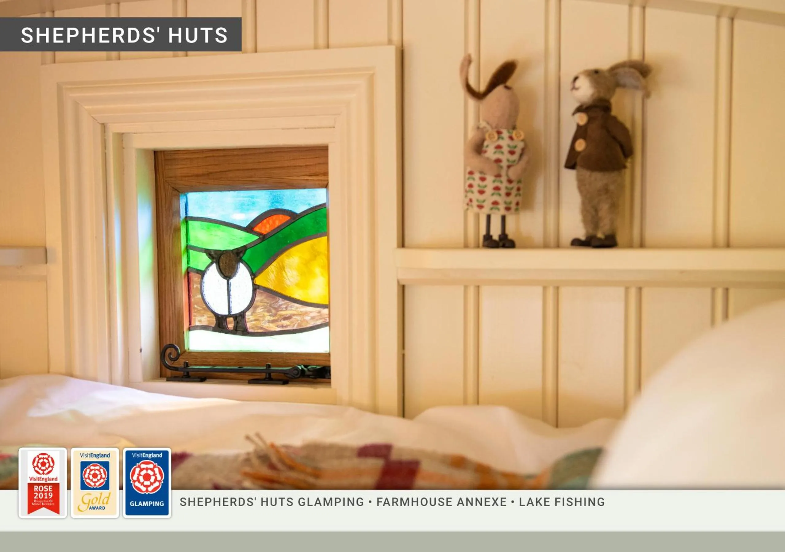 Bed in Morndyke Shepherds Huts