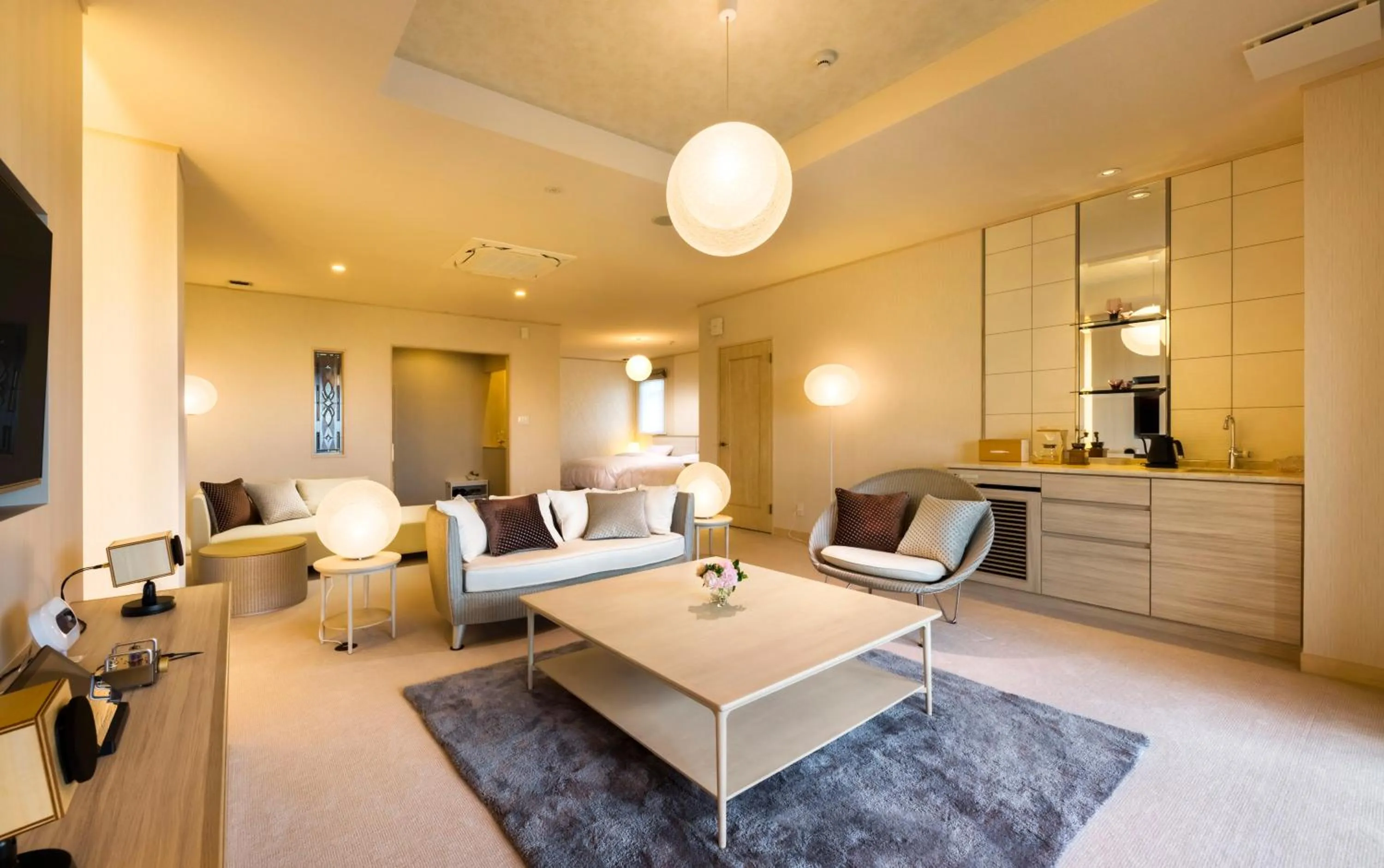 Living room in Katakura Silk Hotel
