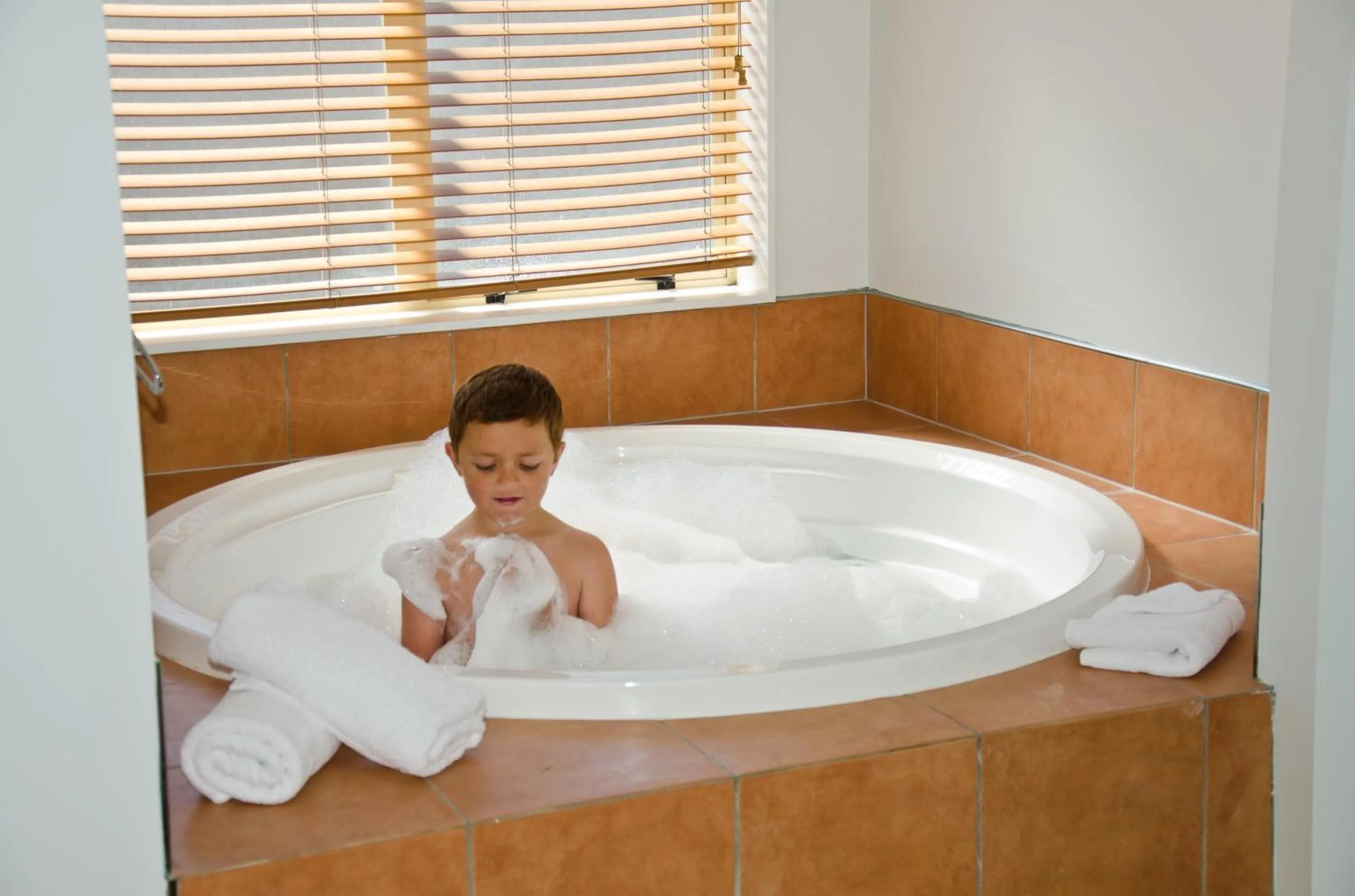Bathroom in Beachfront Motel