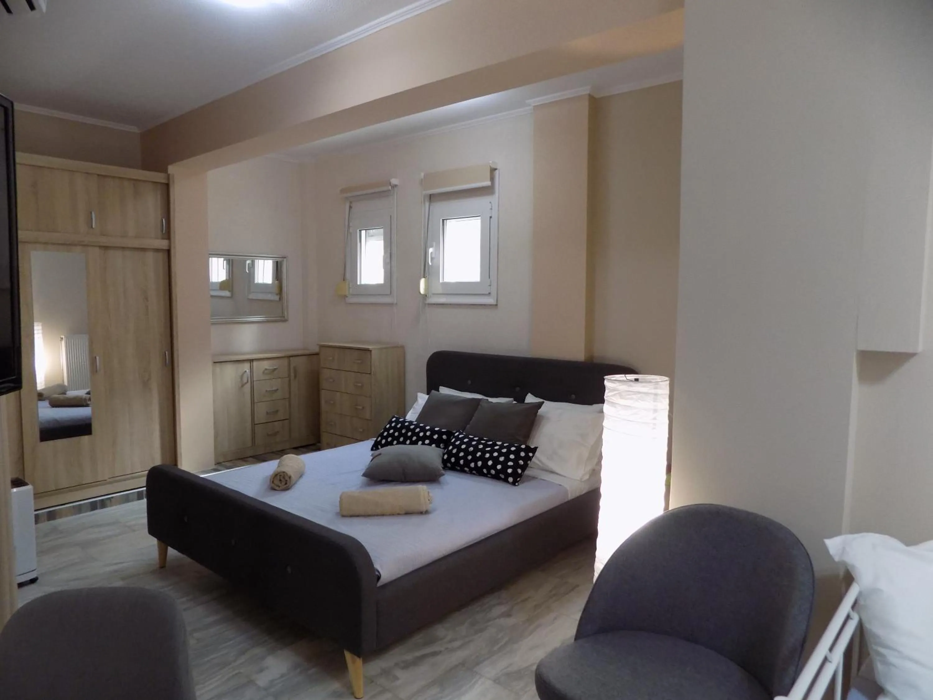 Bedroom, Bed in Mastiha Villas in Town