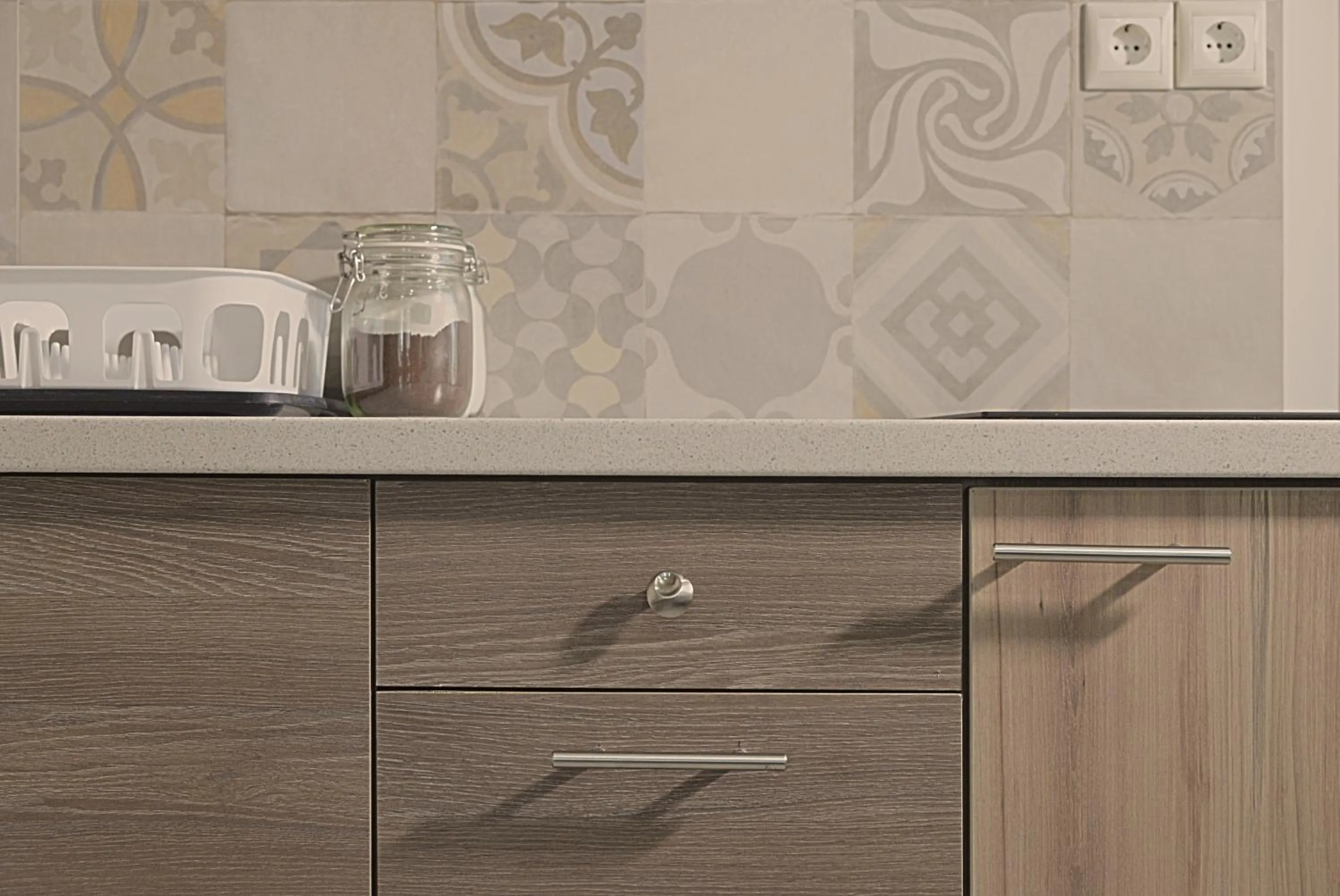 Kitchen or kitchenette in Mastiha Villas in Town