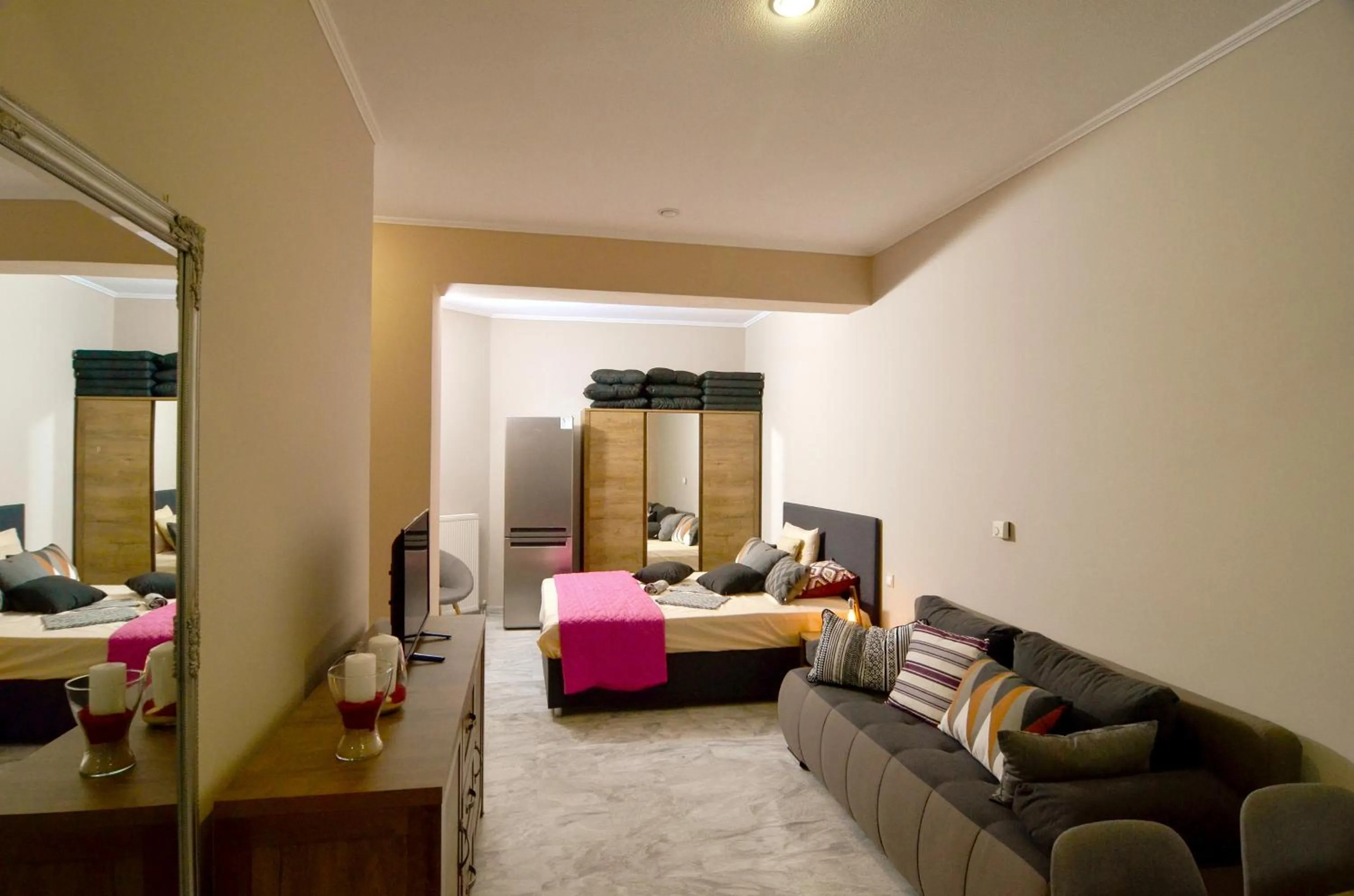 Bed in Mastiha Villas in Town