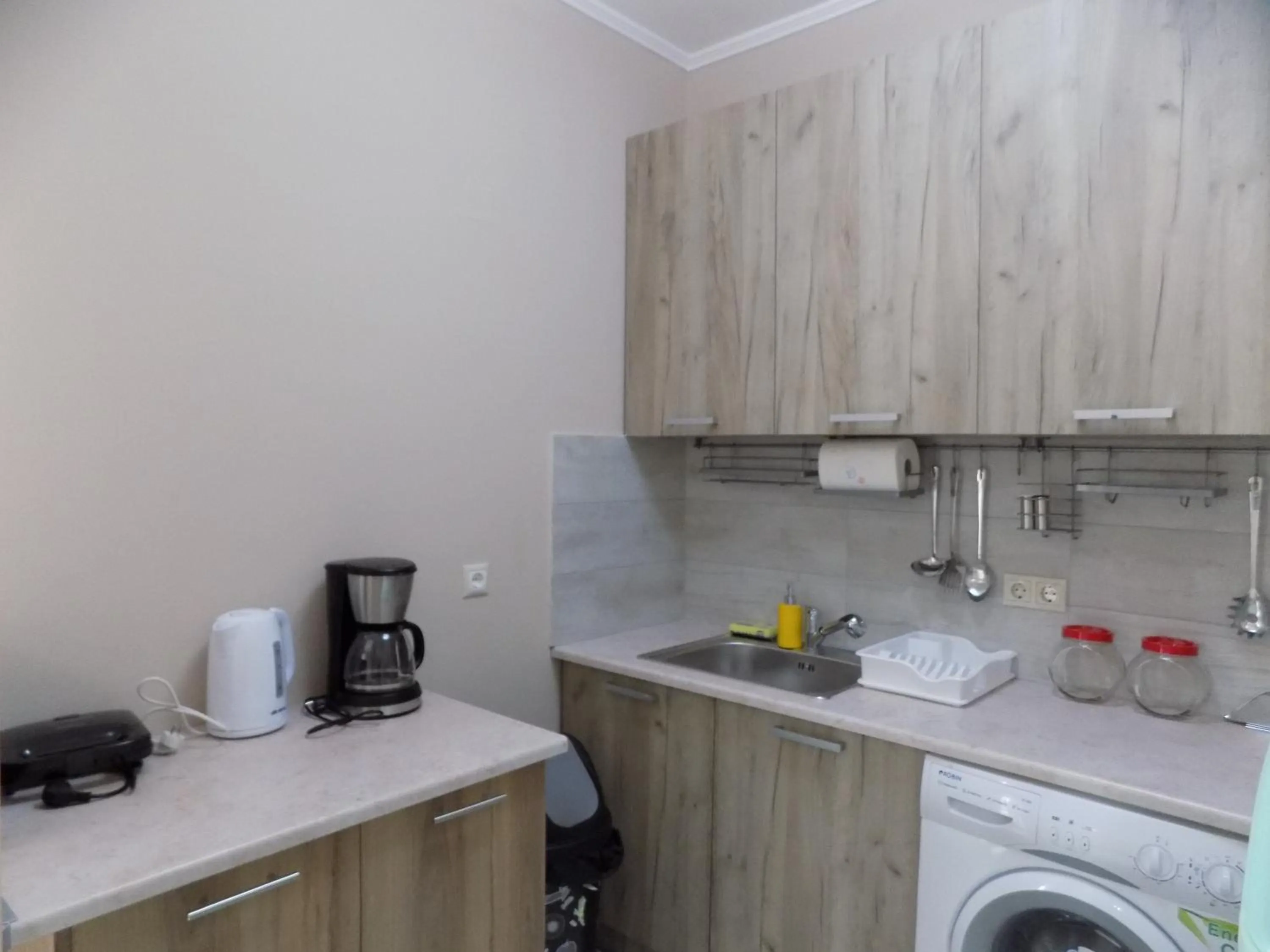 Kitchen or kitchenette in Mastiha Villas in Town