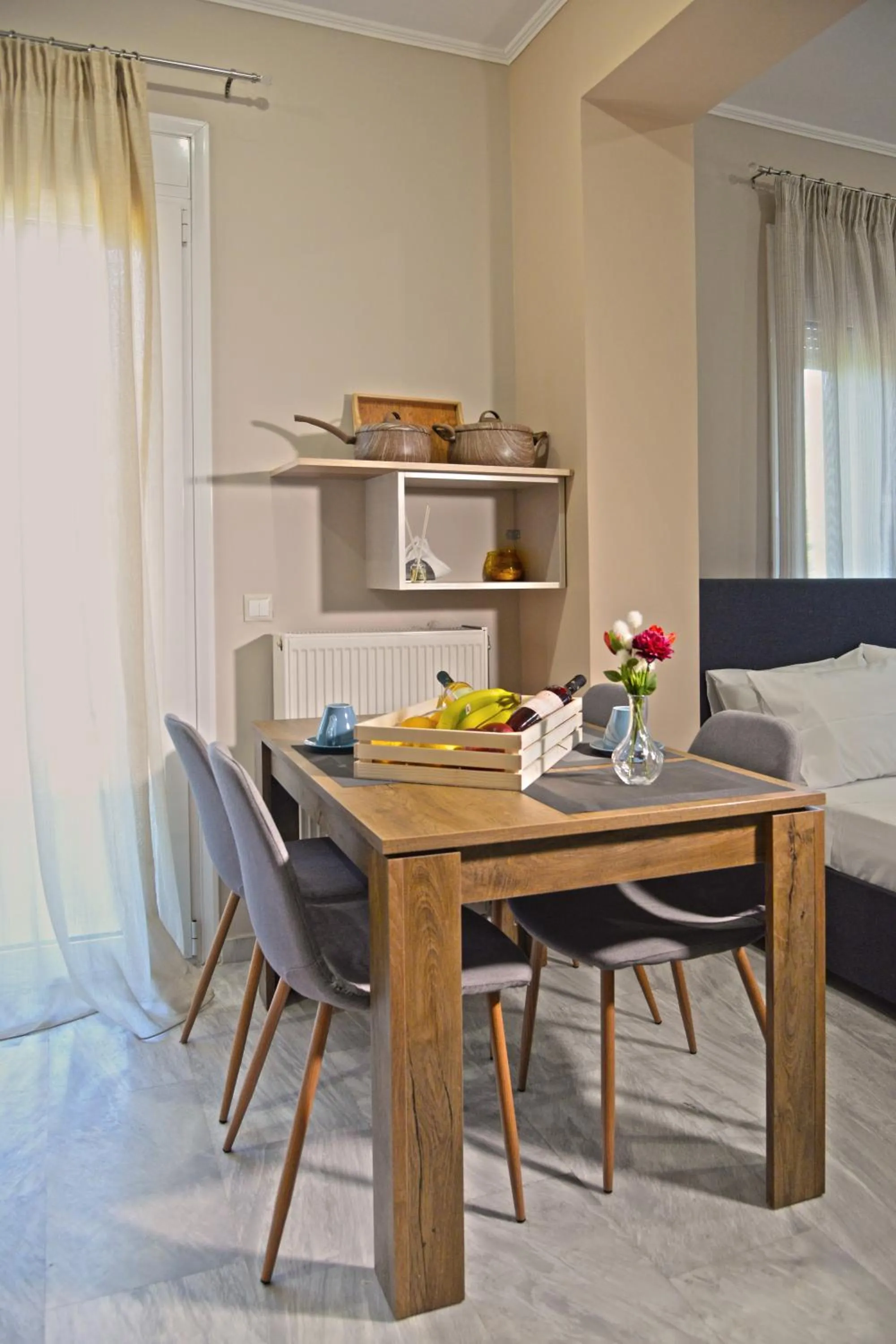 Bed in Mastiha Villas in Town