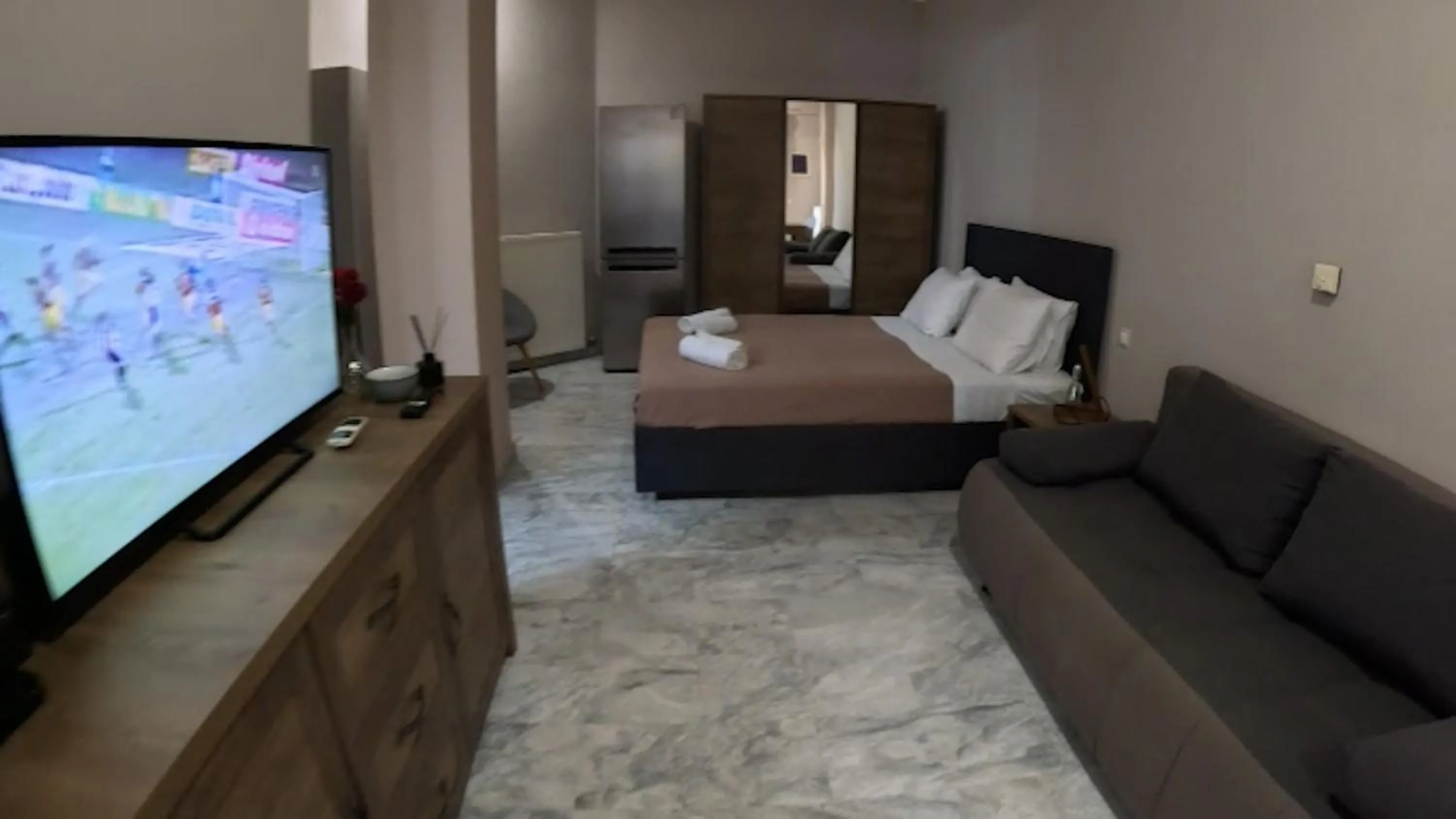 Bed in Mastiha Villas in Town