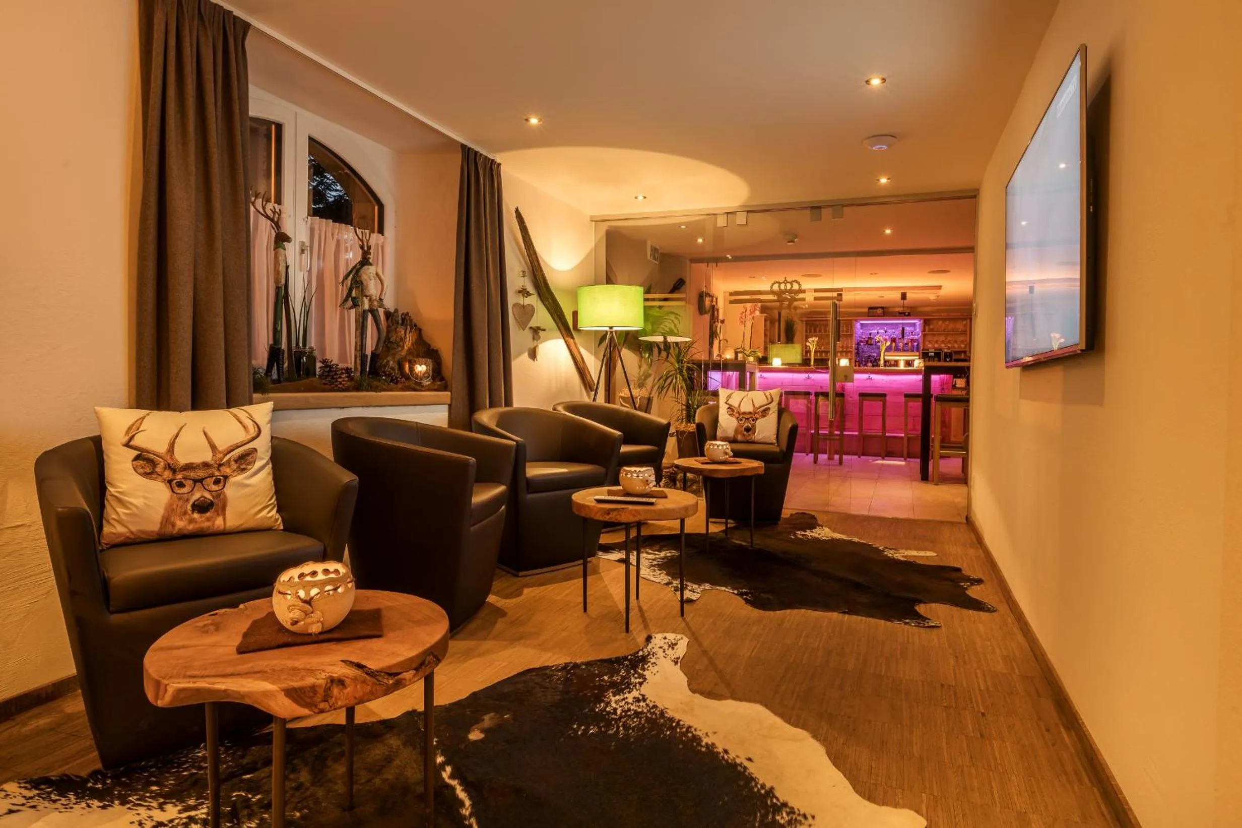 Communal lounge/ TV room in Hotel Krone