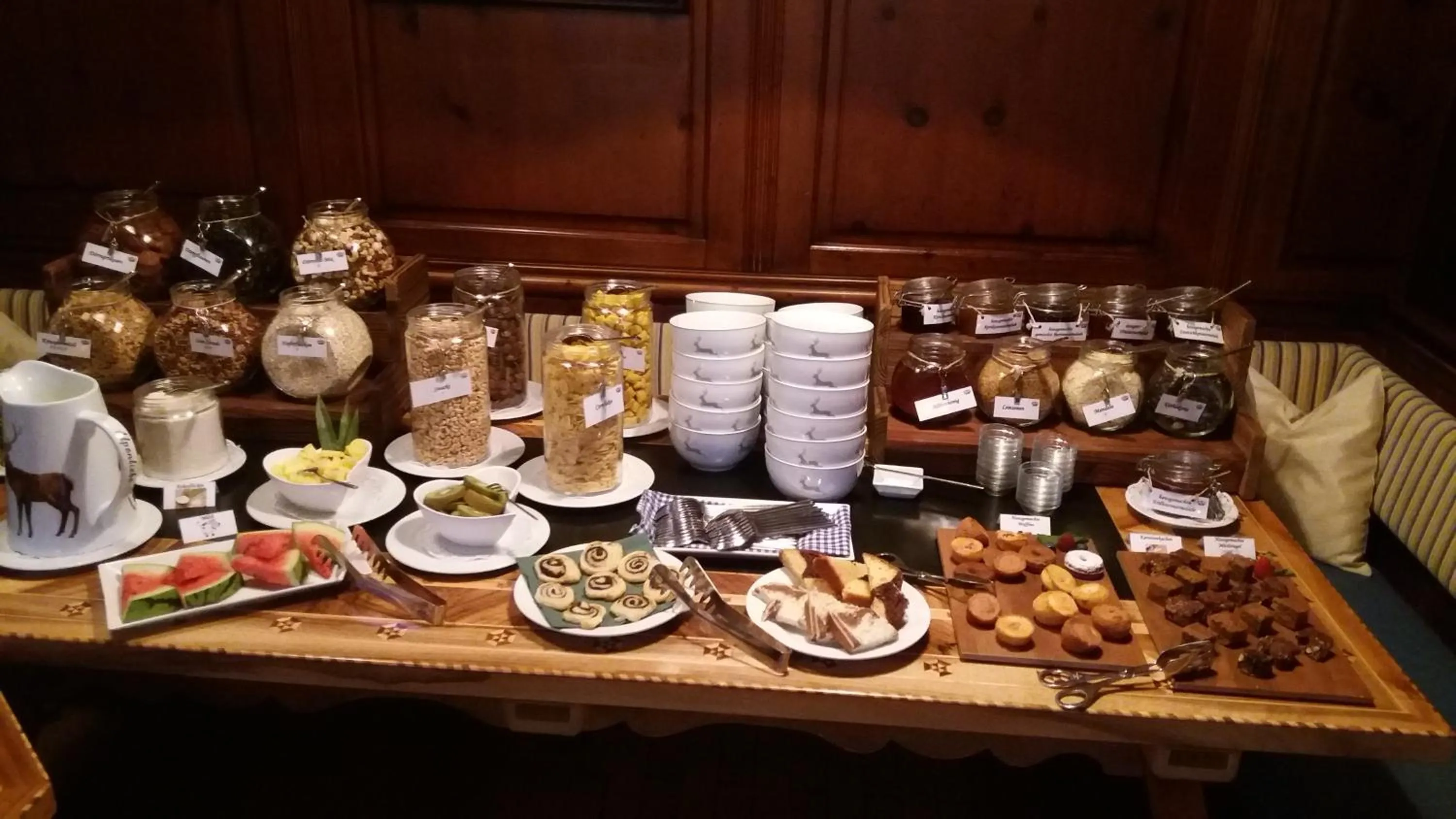 Buffet breakfast in Hotel Krone