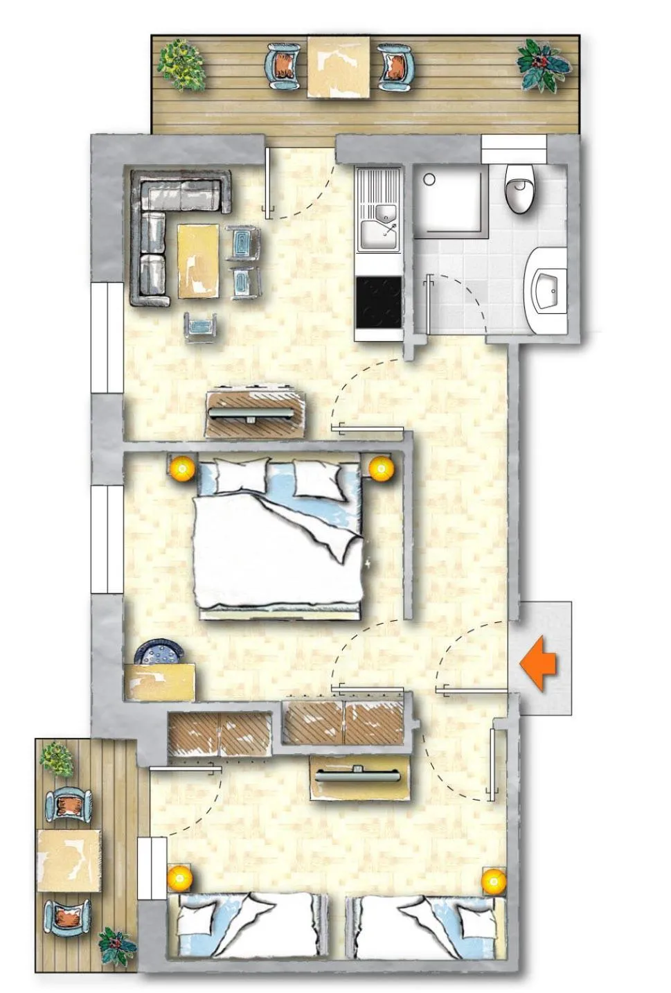 Floor plan in Landhaus Strolz