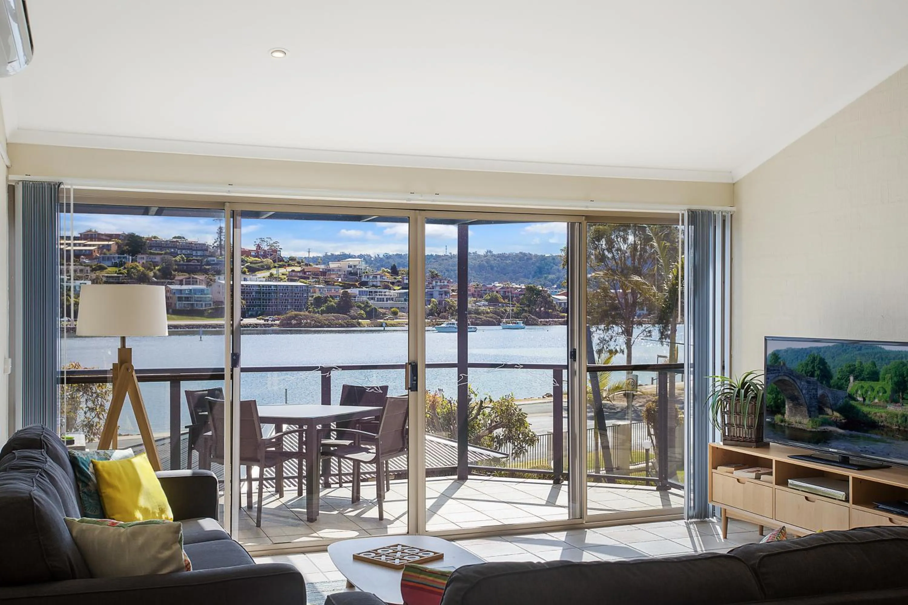 Lake view in Sails Luxury Apartments Merimbula