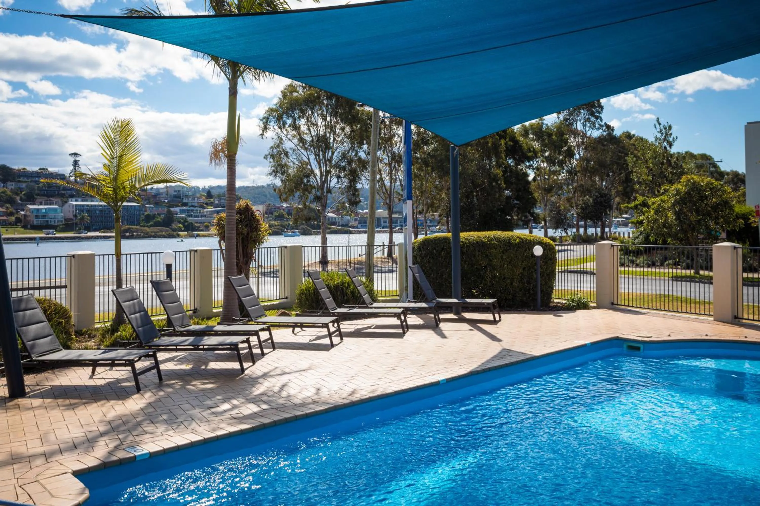 Lake view in Sails Luxury Apartments Merimbula