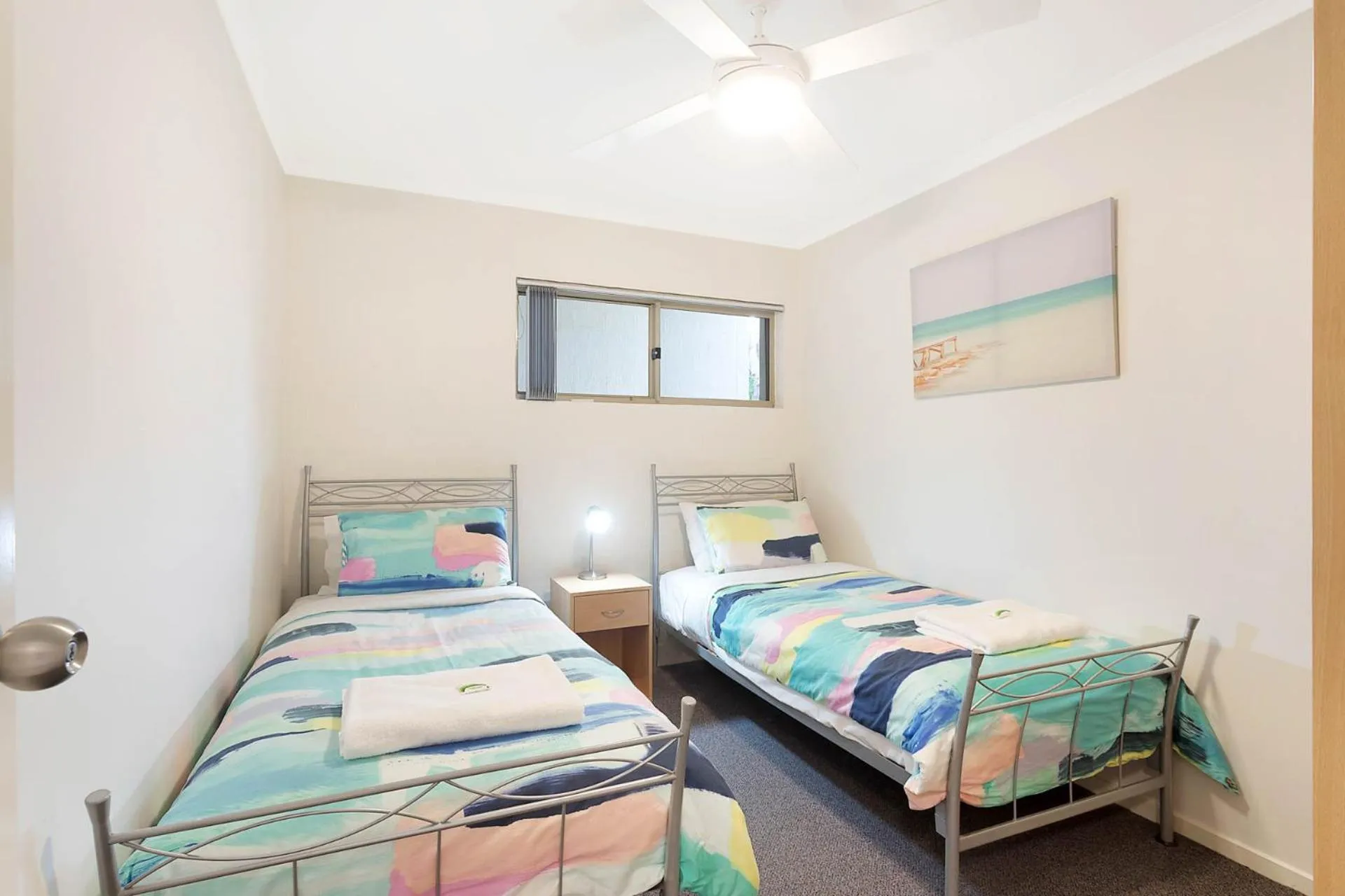 Bedroom, Bed in Sails Luxury Apartments Merimbula