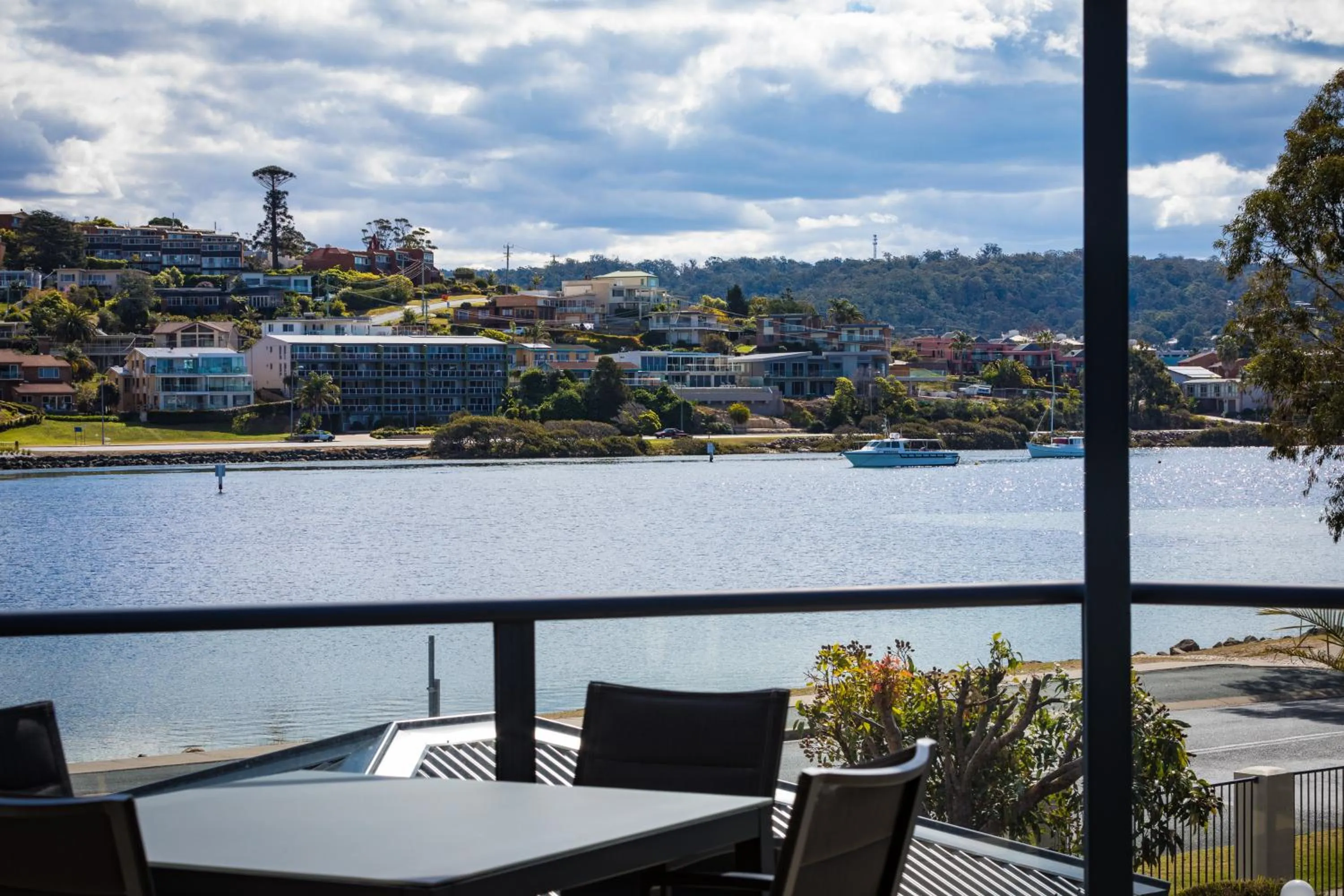 Lake view in Sails Luxury Apartments Merimbula