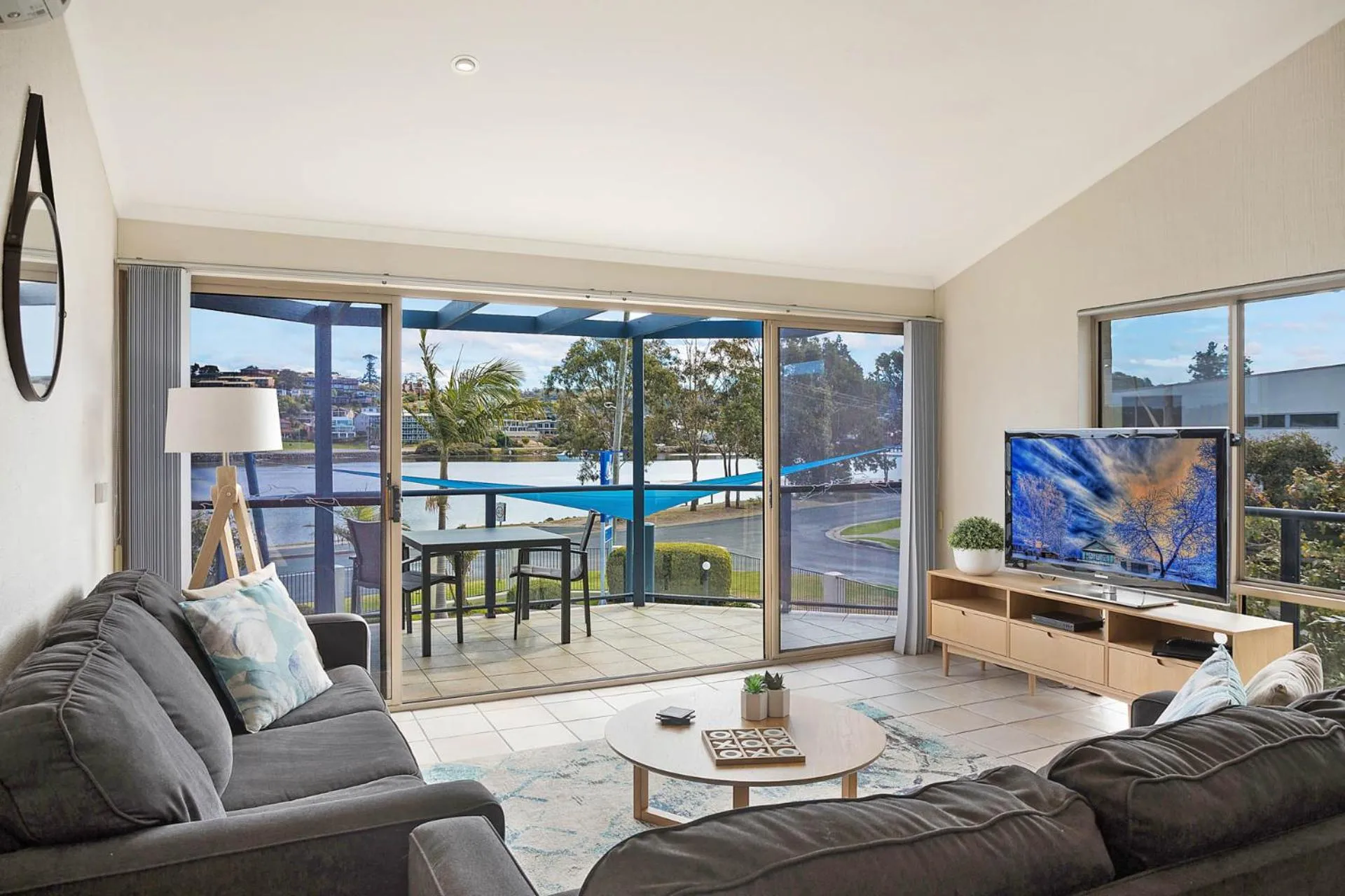 Lake view in Sails Luxury Apartments Merimbula