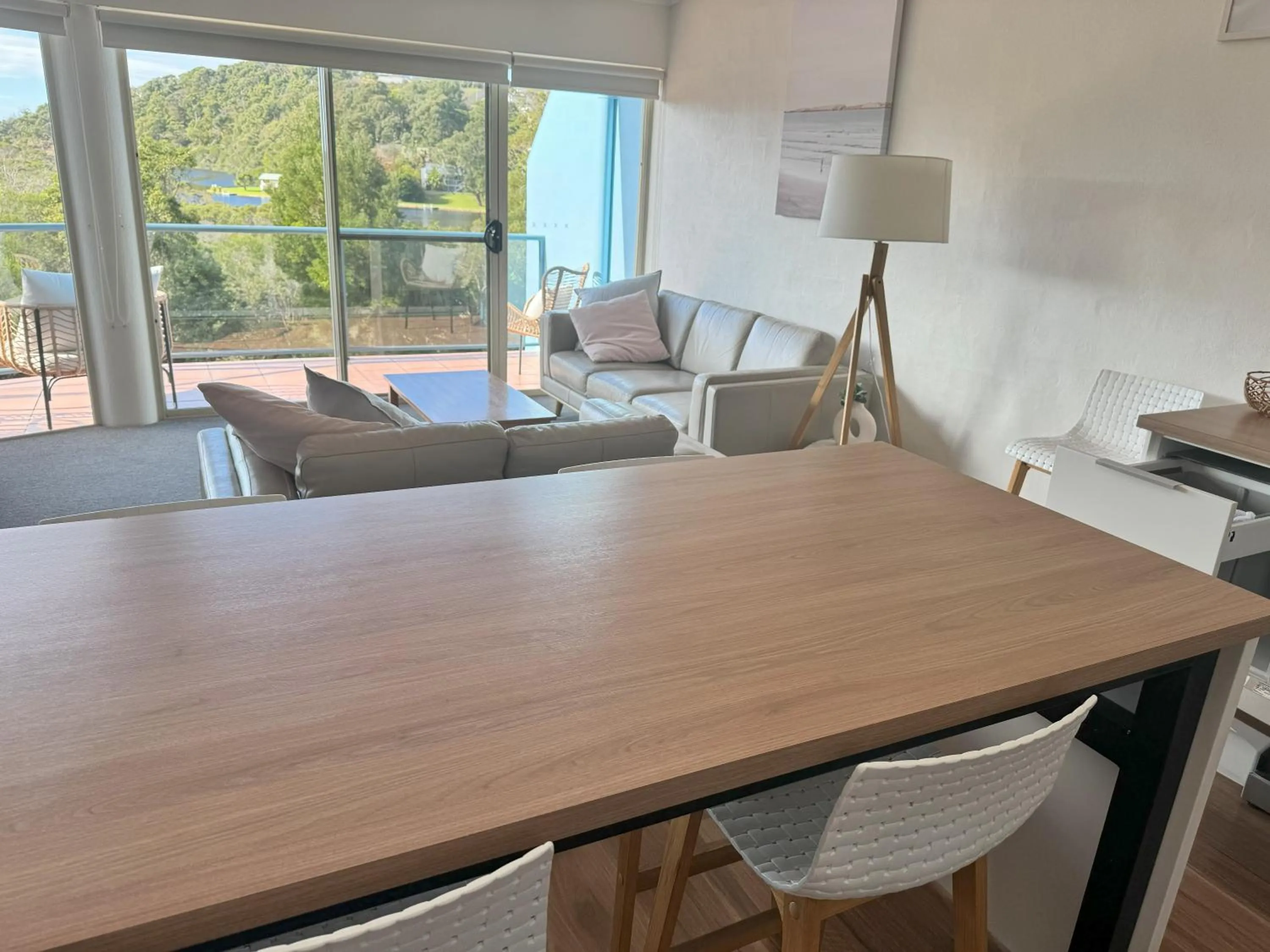 Dining area in BlueWater Apartments