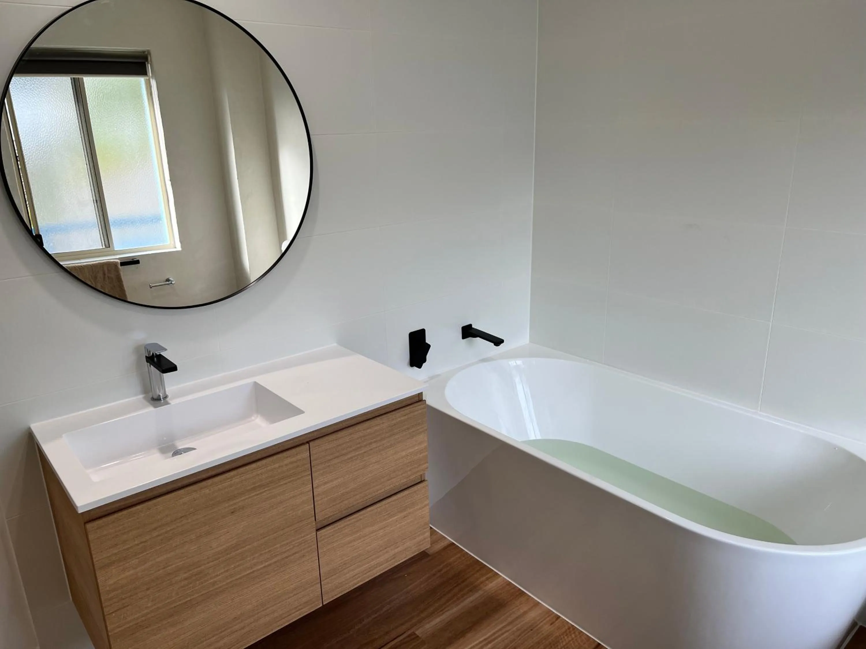 Bathroom in BlueWater Apartments