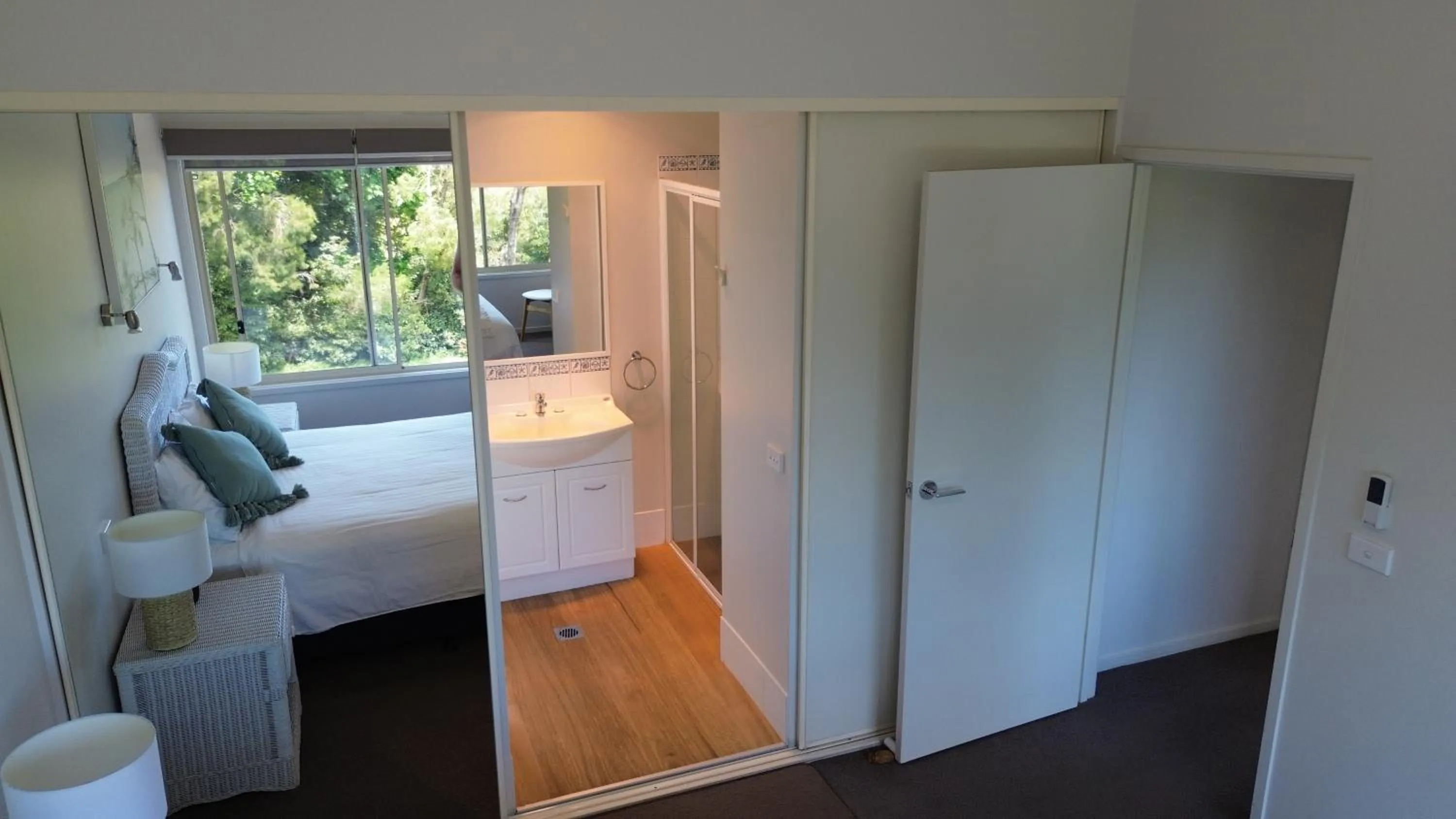 Bathroom in BlueWater Apartments