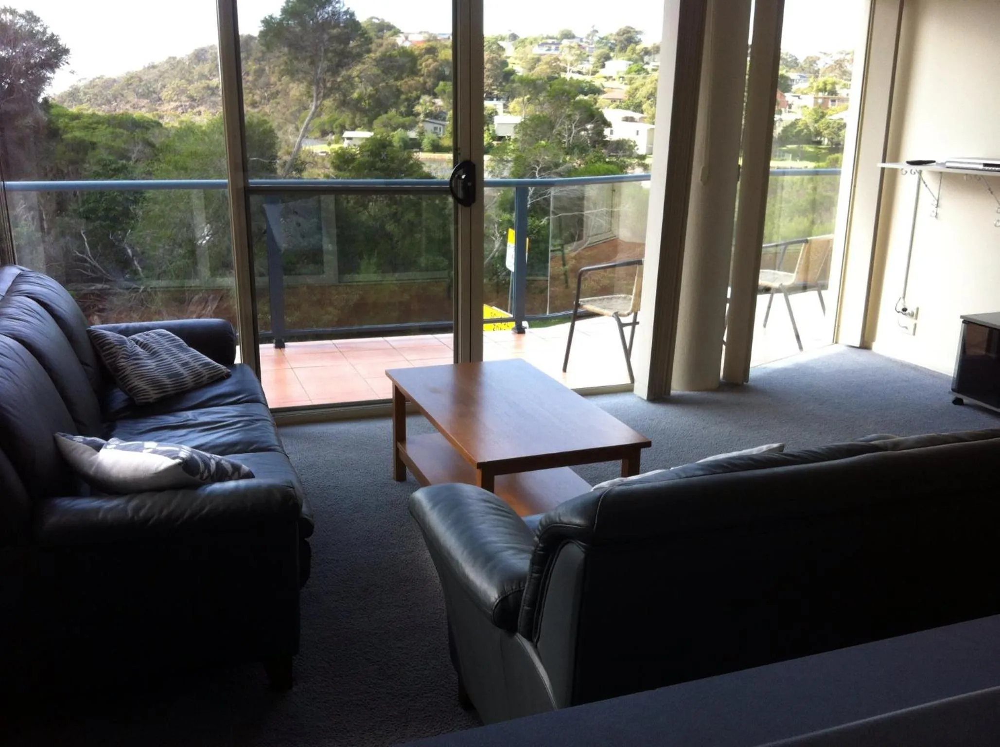 Living room in BlueWater Apartments