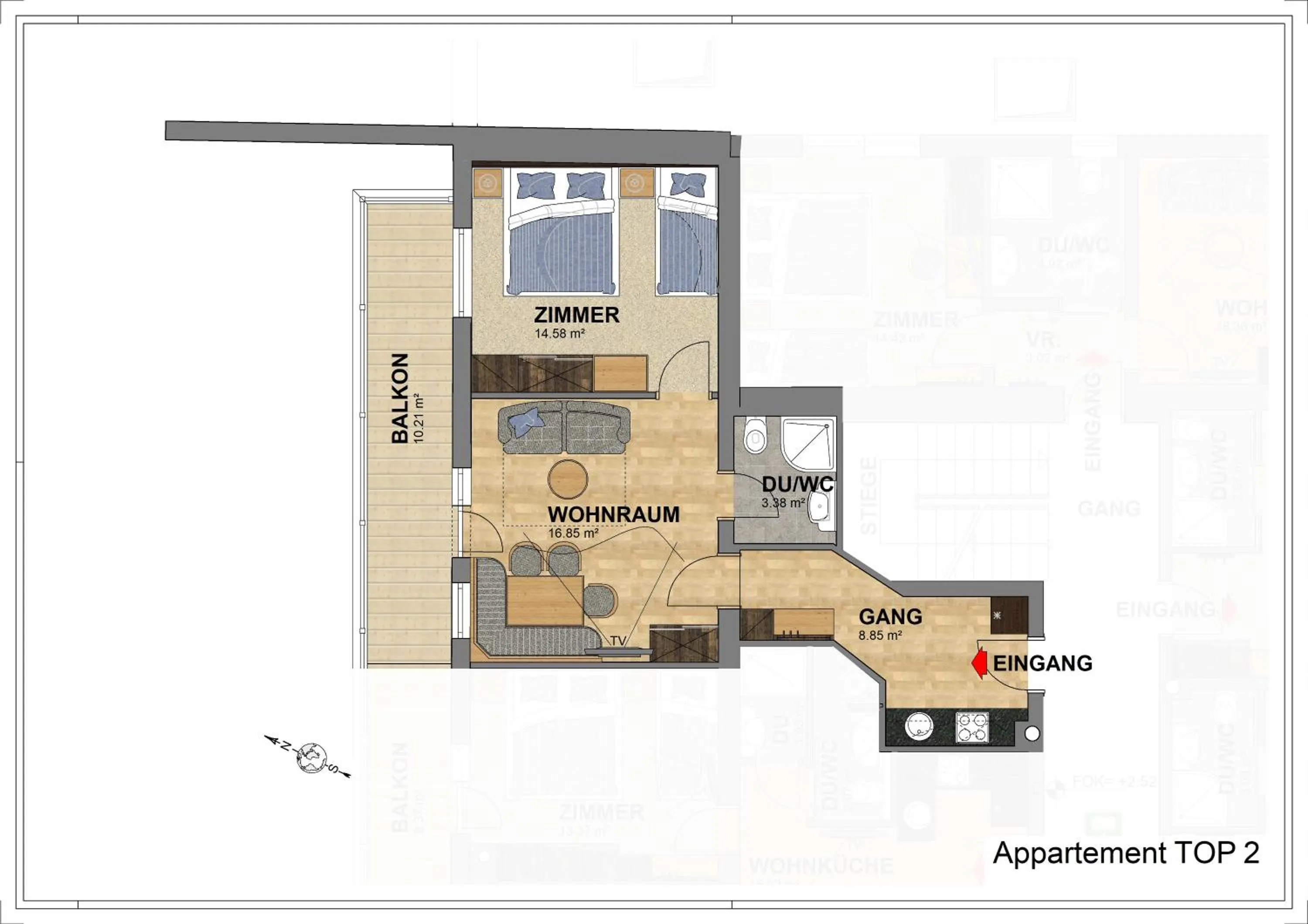Floor plan in Hotel Garni Schönblick