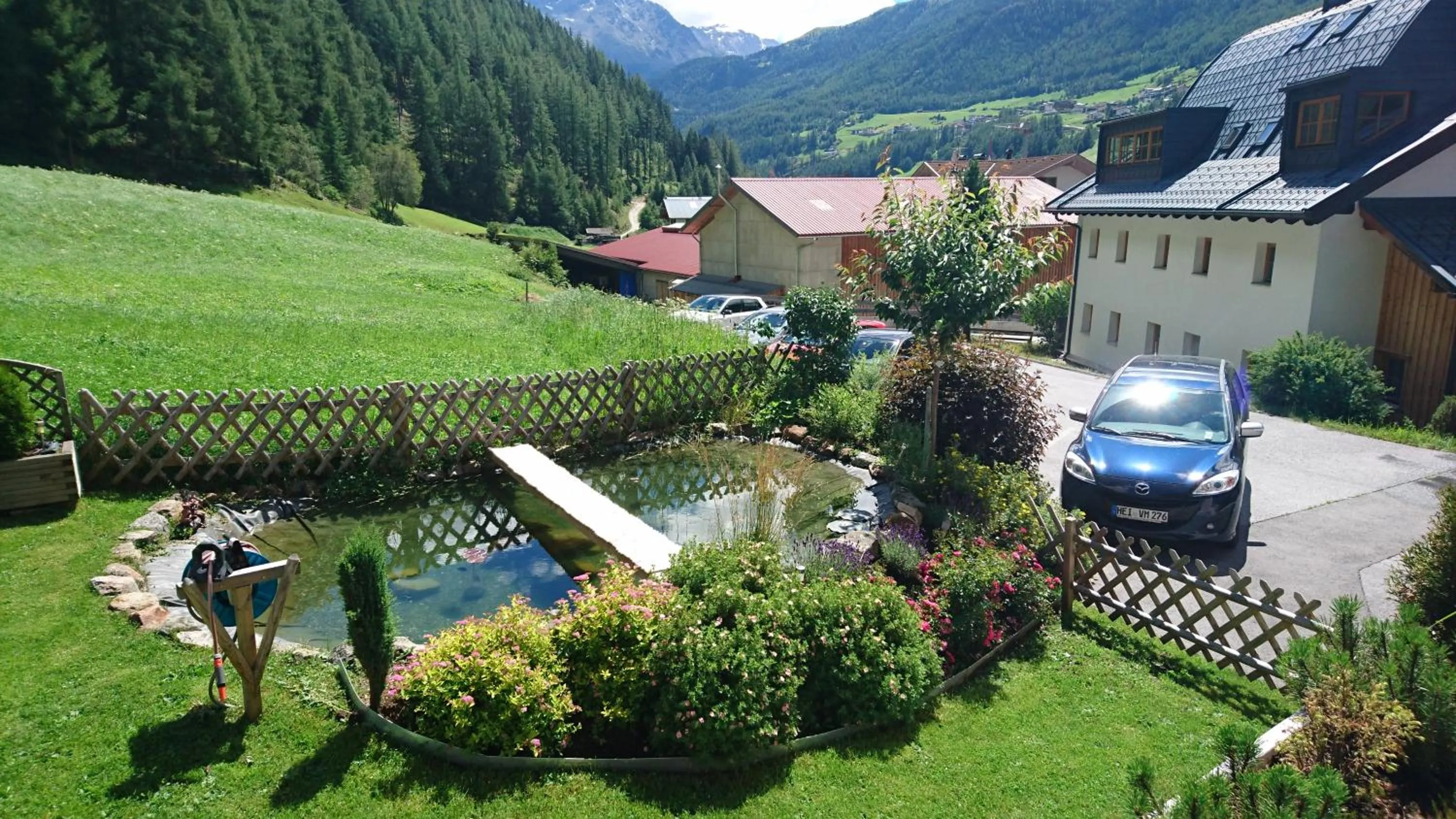 Garden in Hotel Garni Schönblick