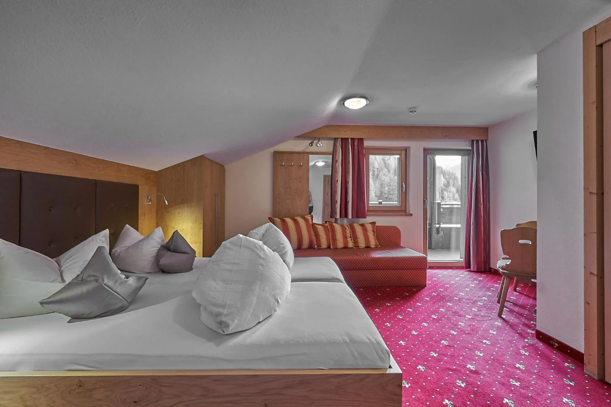 Bedroom, Bed in Hotel Garni Schönblick