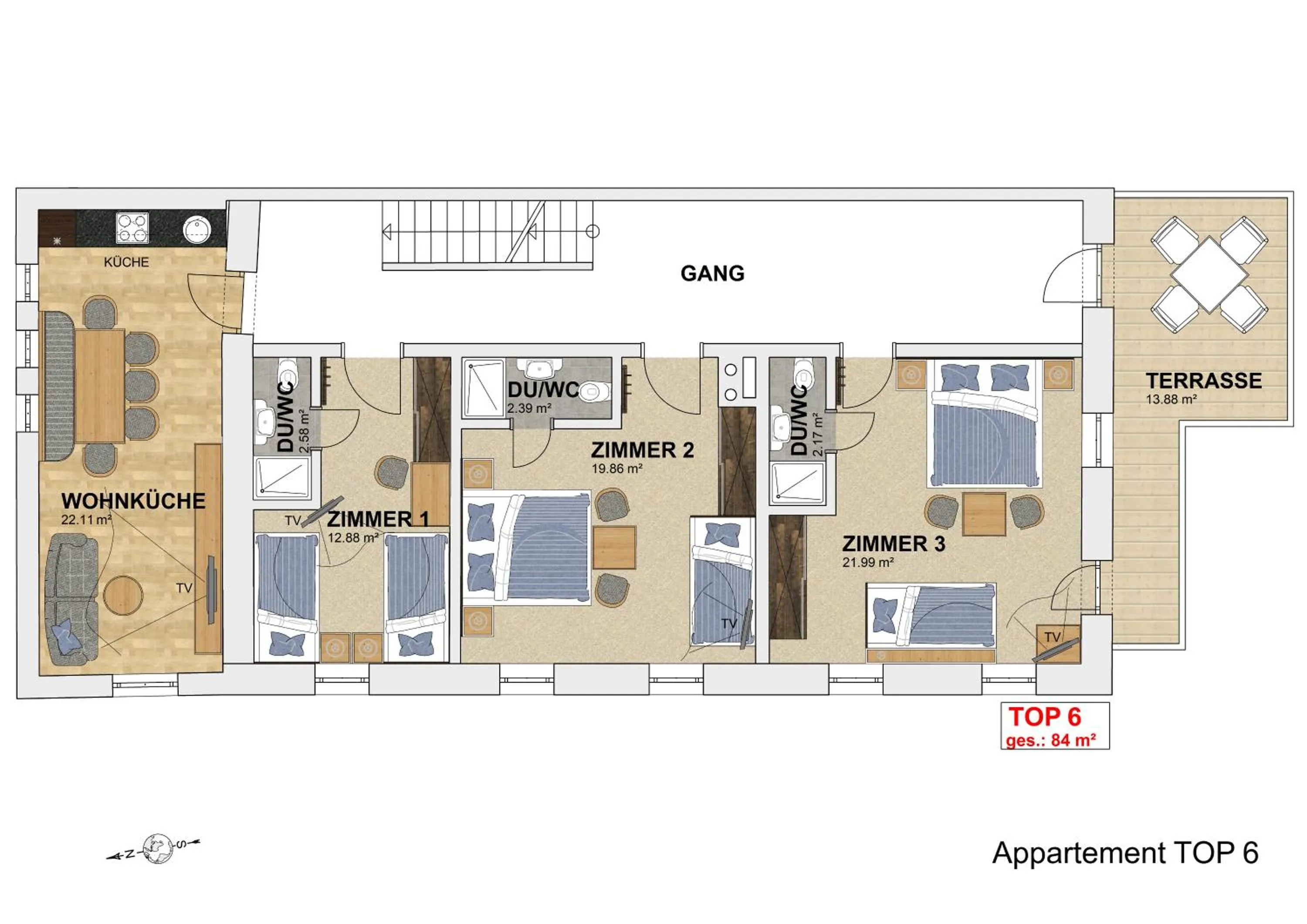 Floor plan in Hotel Garni Schönblick